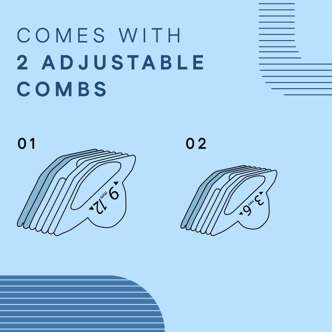 Nut Groomer 1.0 With 2 Adjustable Combs
