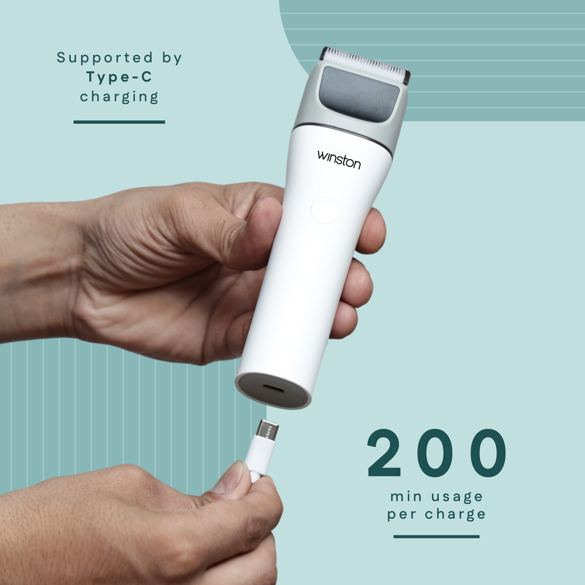 Nut Groomer 1.0 Lite Supported By Type C Charging