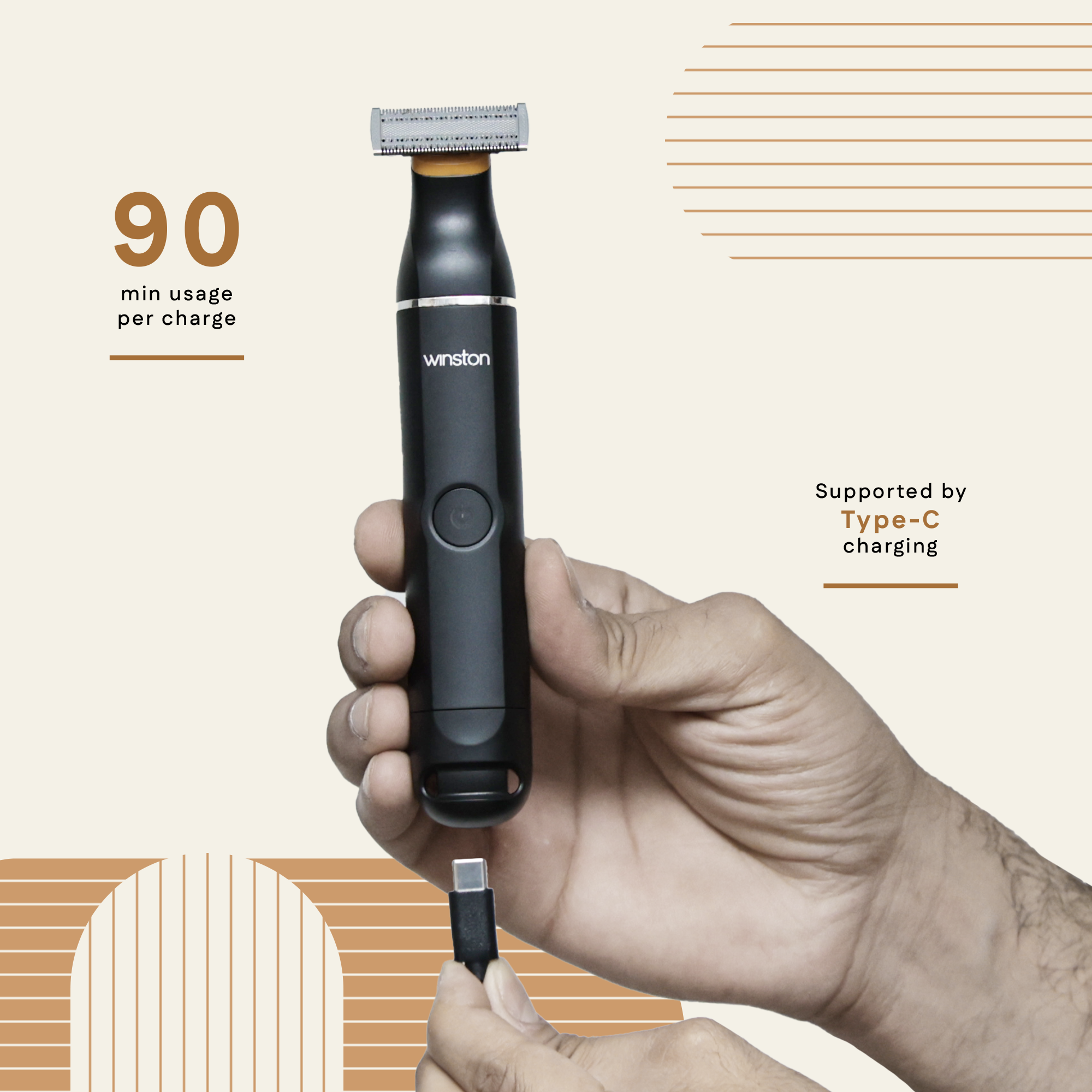 All In One Blade Trimmer Supported By Type-C Charging