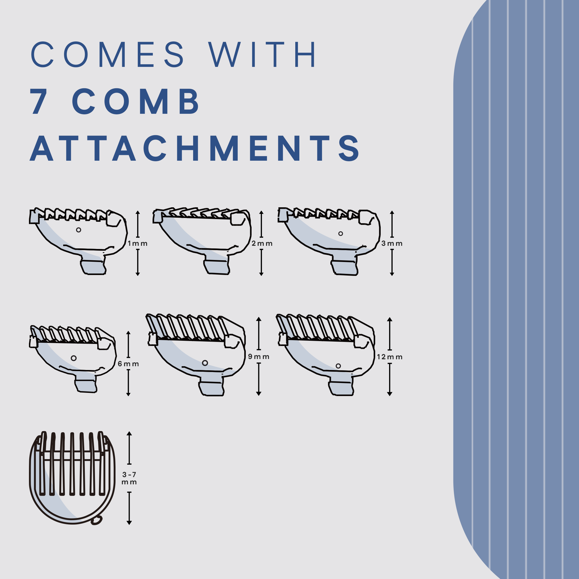 Groom X With 7 Comb Attachments