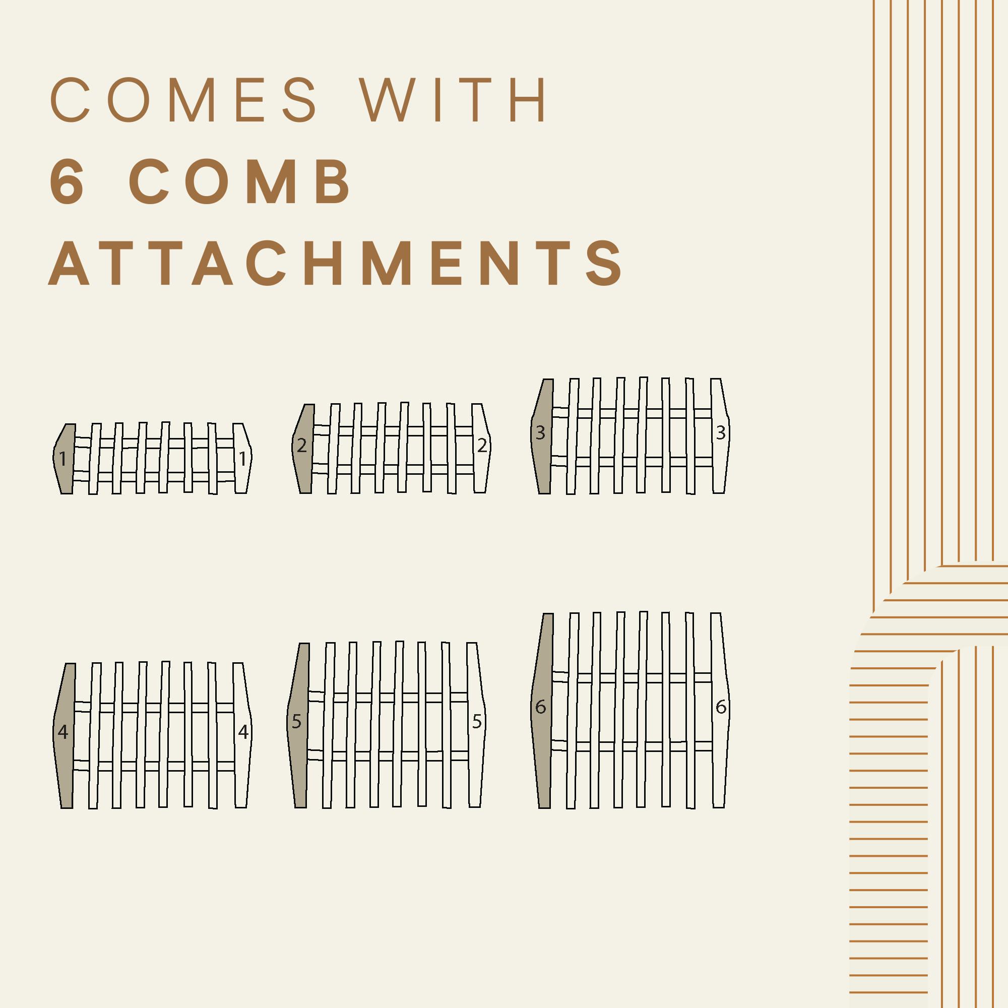 All in One Blade Trimmer Comes With 6 Combs Attachments