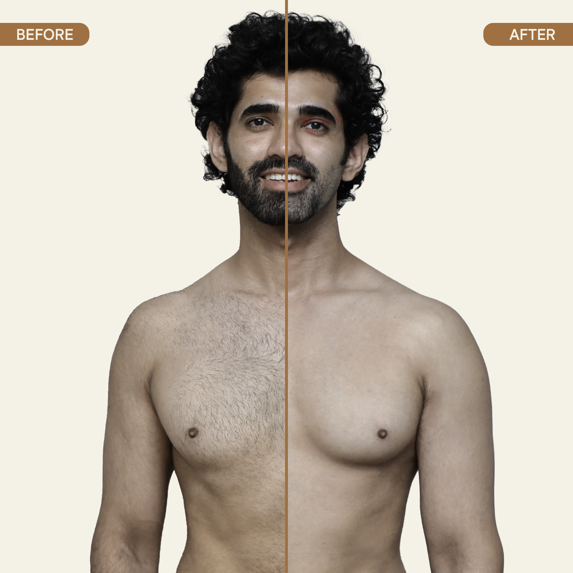 After Before Using All in One Blade Trimmer