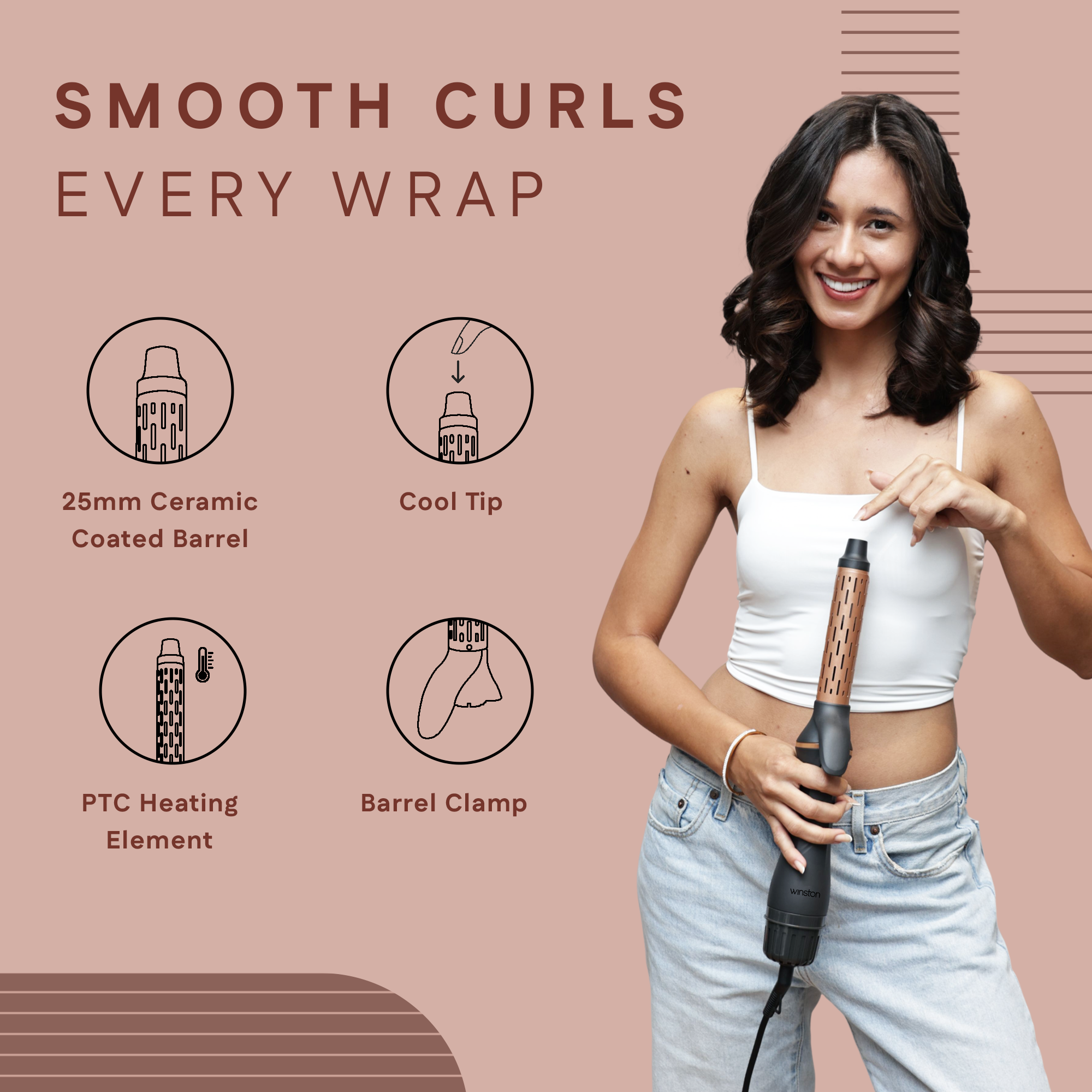 3 in 1 Hair Blow Brush Comes For Smooth Curls