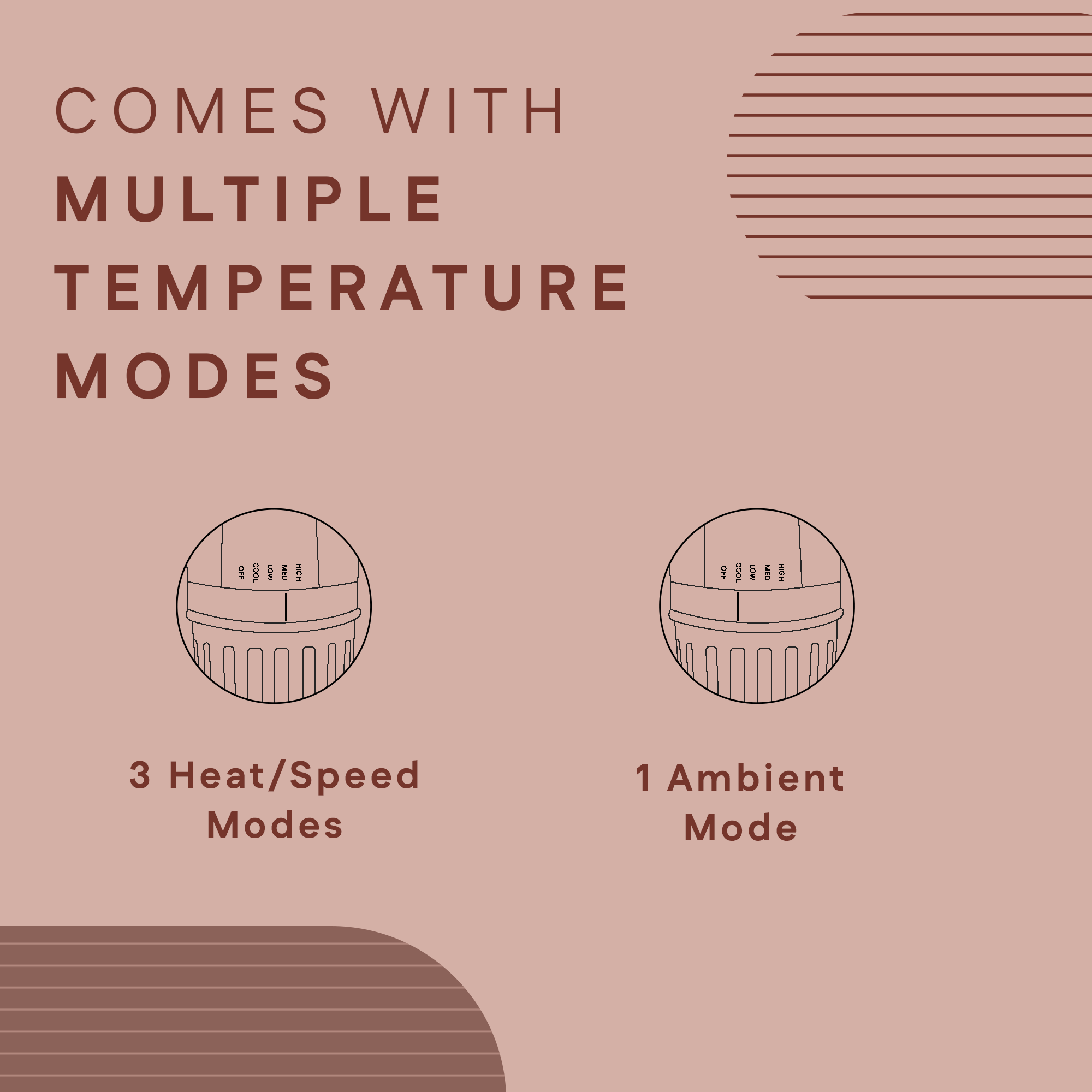 3 in 1 Hair Blow Brush Comes With Multiple Temperature Modes
