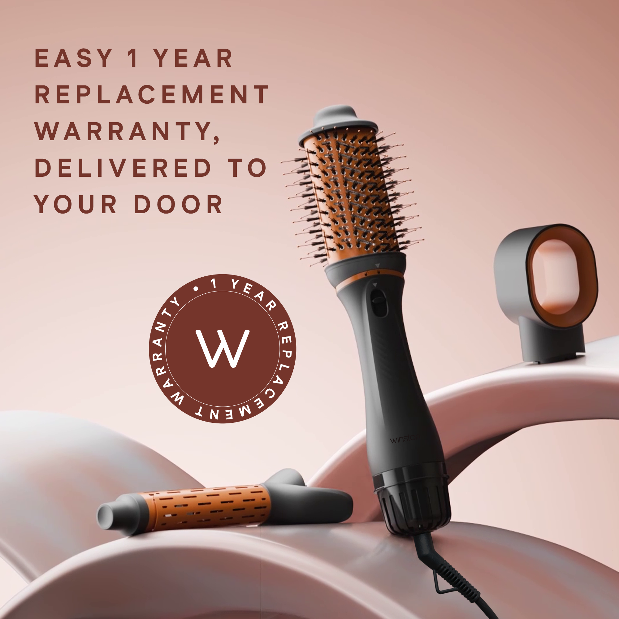 3 in 1 Hair Blow Brush Comes With 1 Year Replacement Warranty