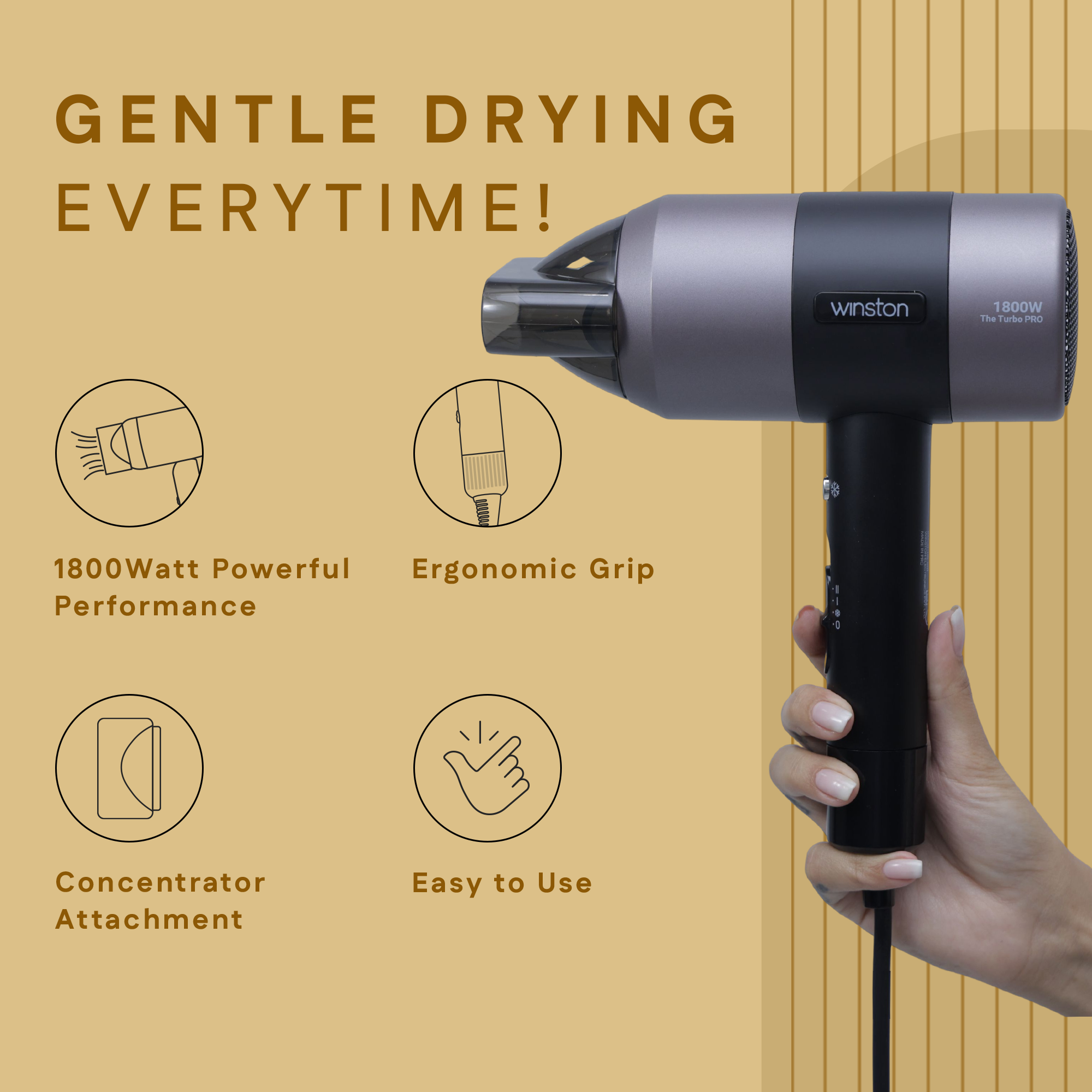 Turbo Pro 1800 Watt With Gentle Drying
