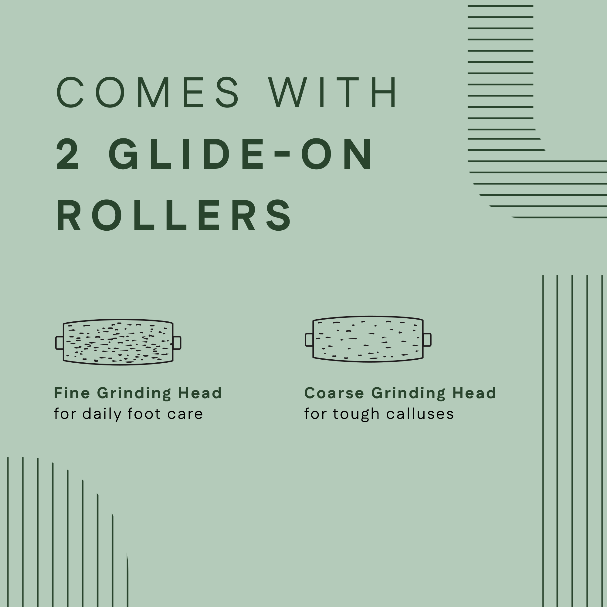2 Rollers - Callus Remover