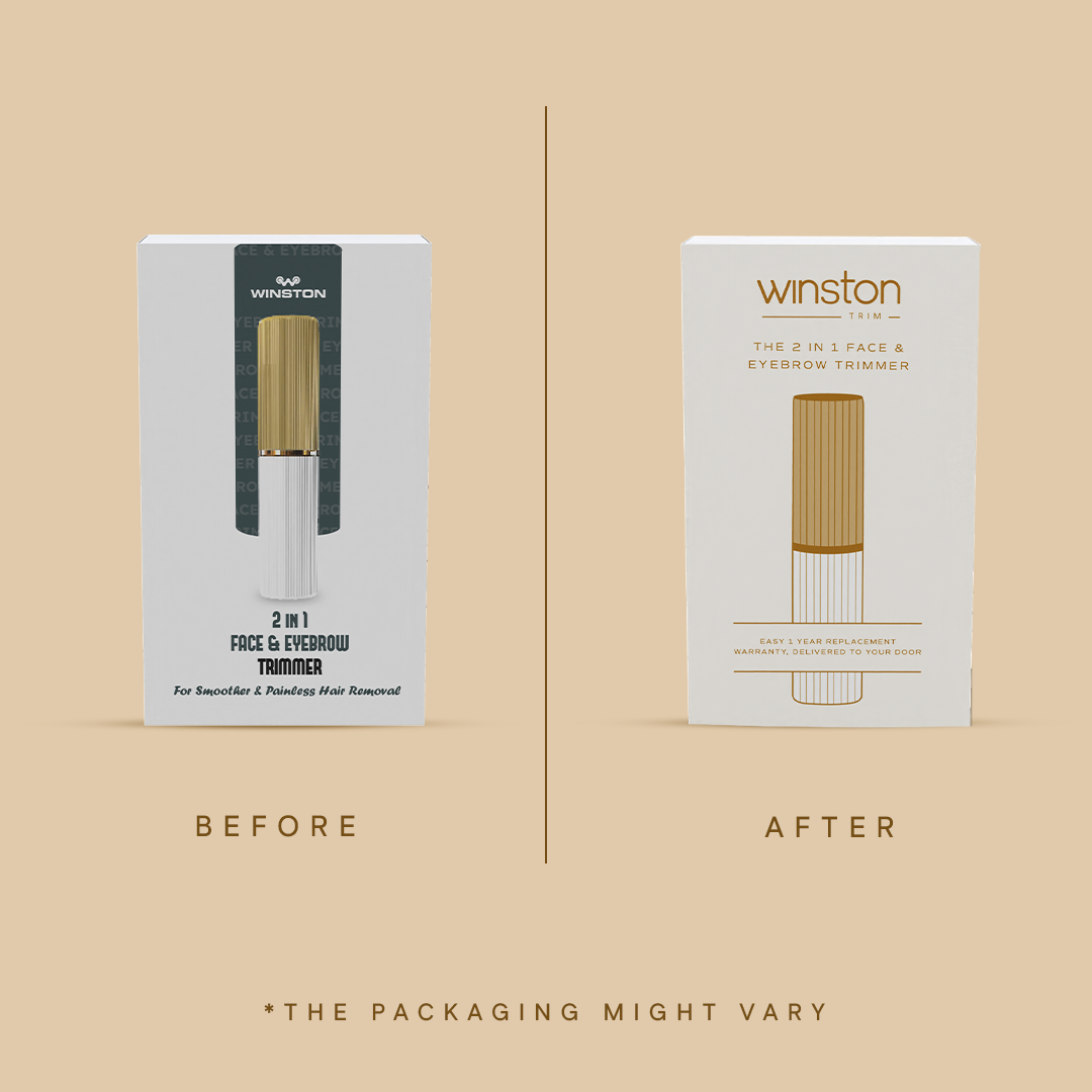 Before-after-2in1 face & eyebrow trimmer