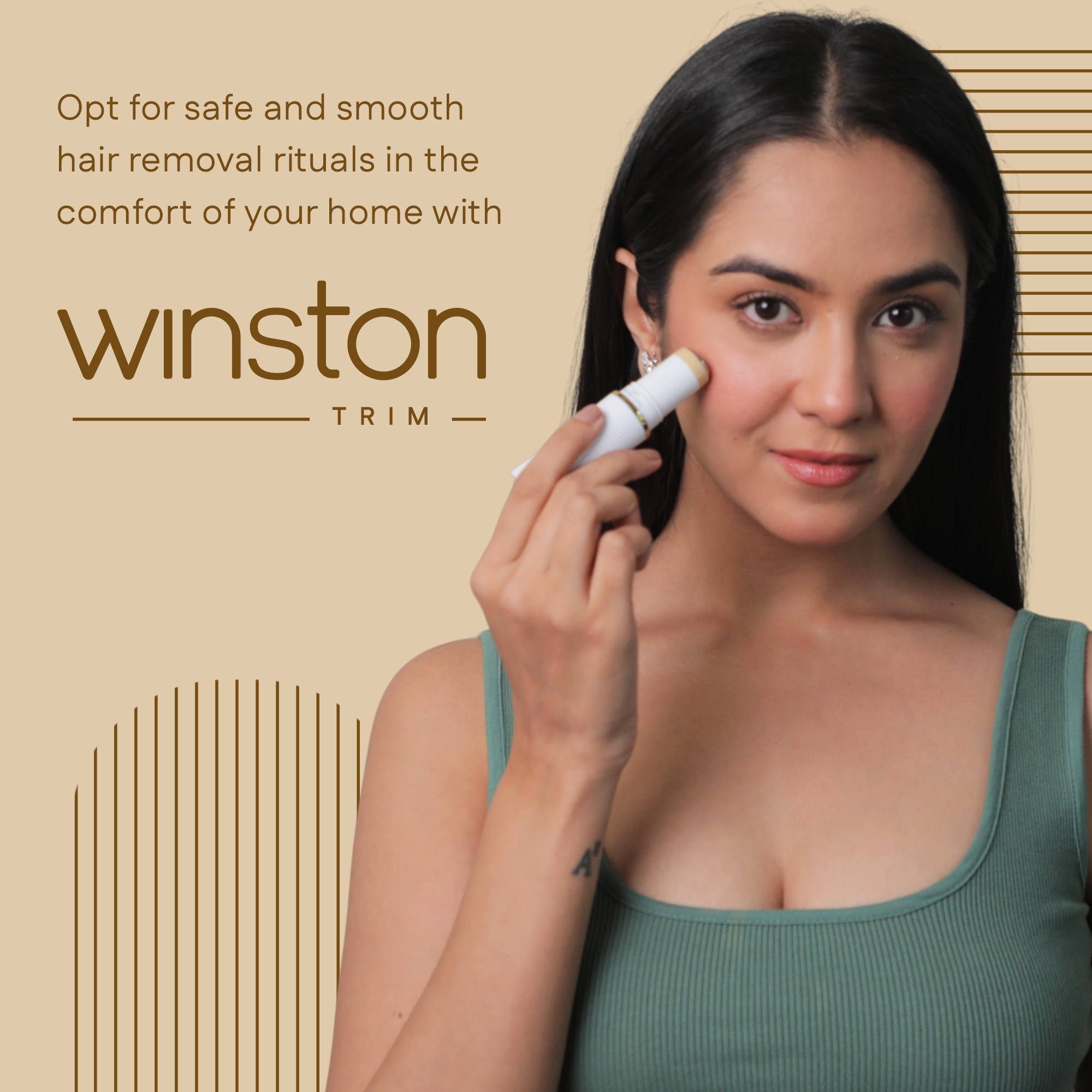 2 in 1 Face and Eyebrow Trimmer - Winston Trim
