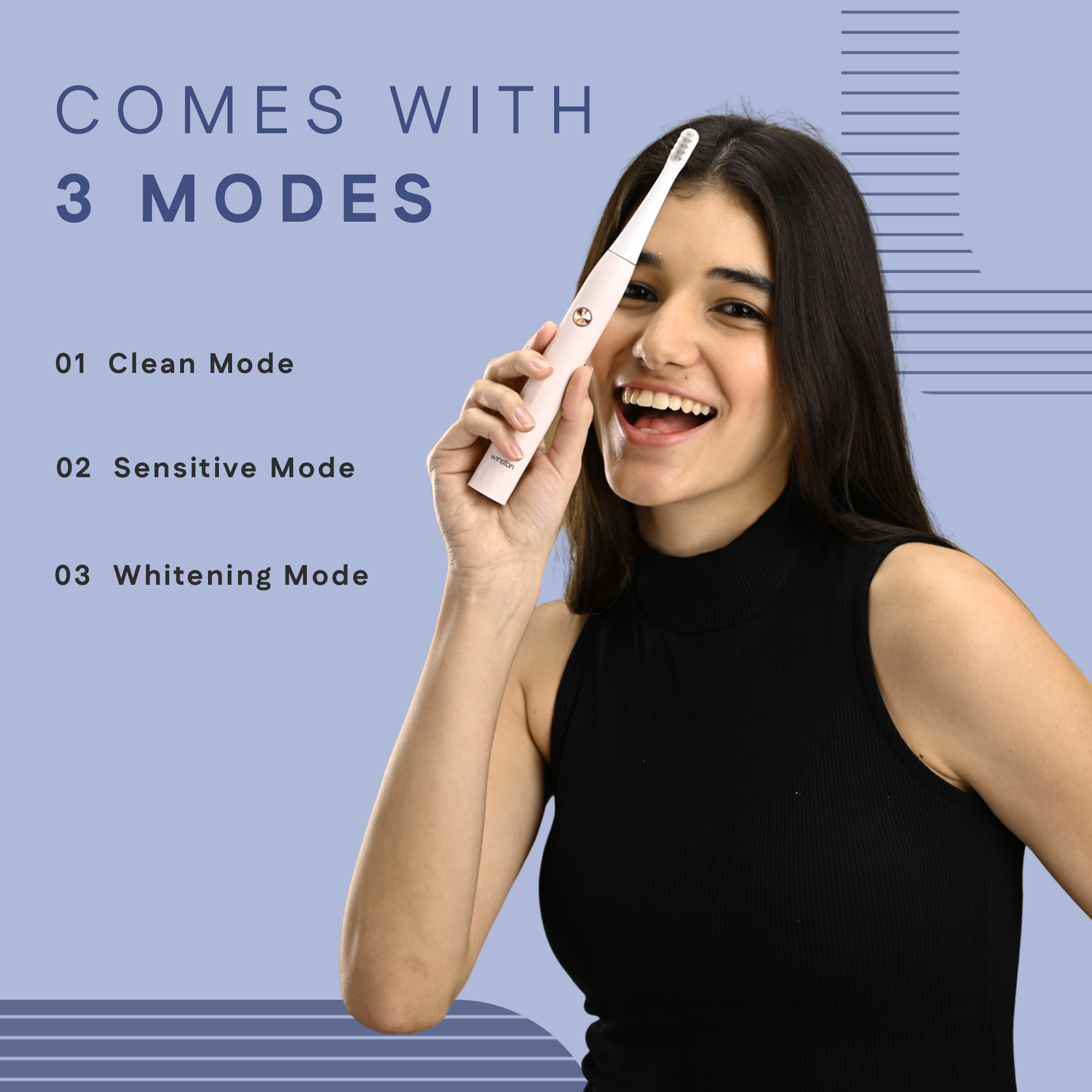 Super Sonic Electric Toothbrush With 3 Modes