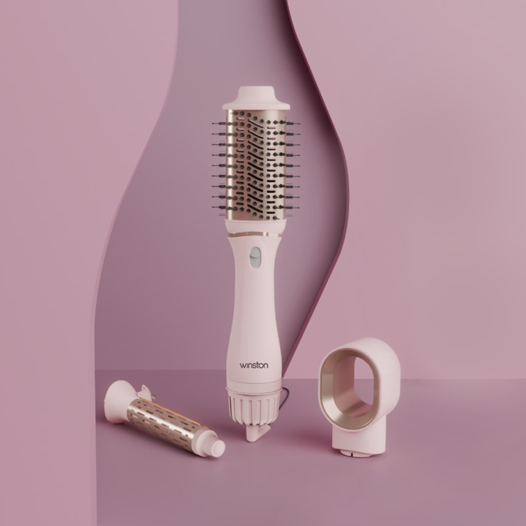 3 In 1 Hair Blow Brush - Pink