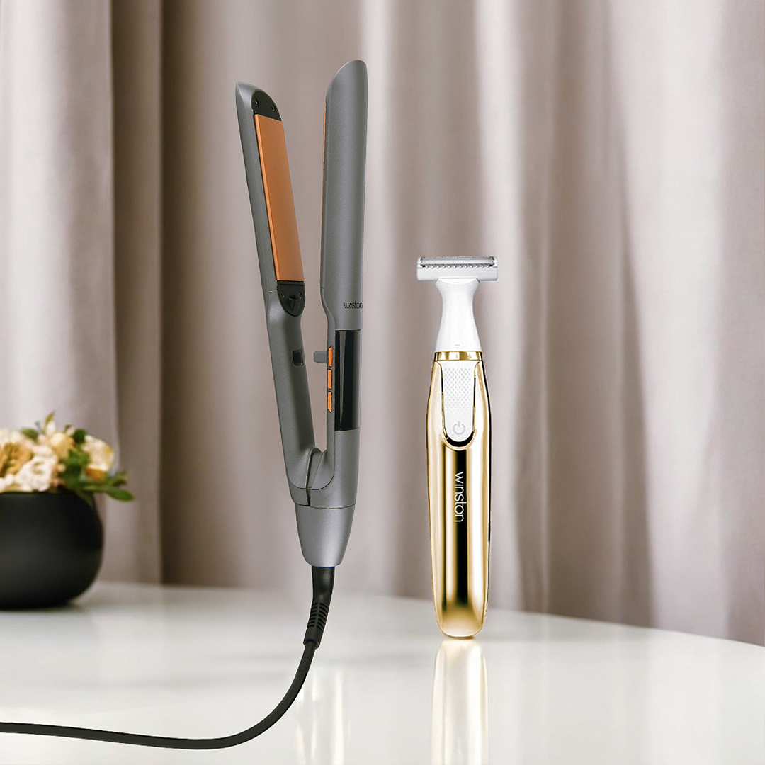 4 in 1 Body Bikini Trimmer & Hair Straightener Combo