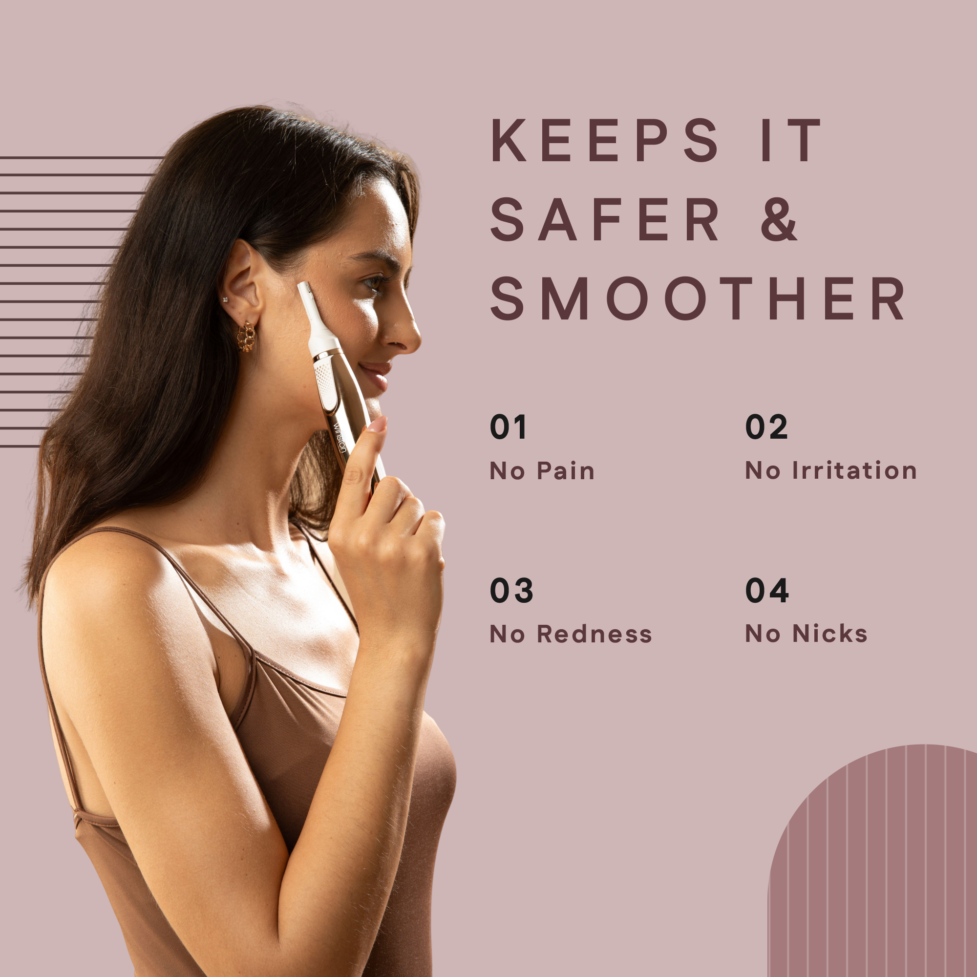 4 In 1 Bikini Trimmer With Safer & Smooth