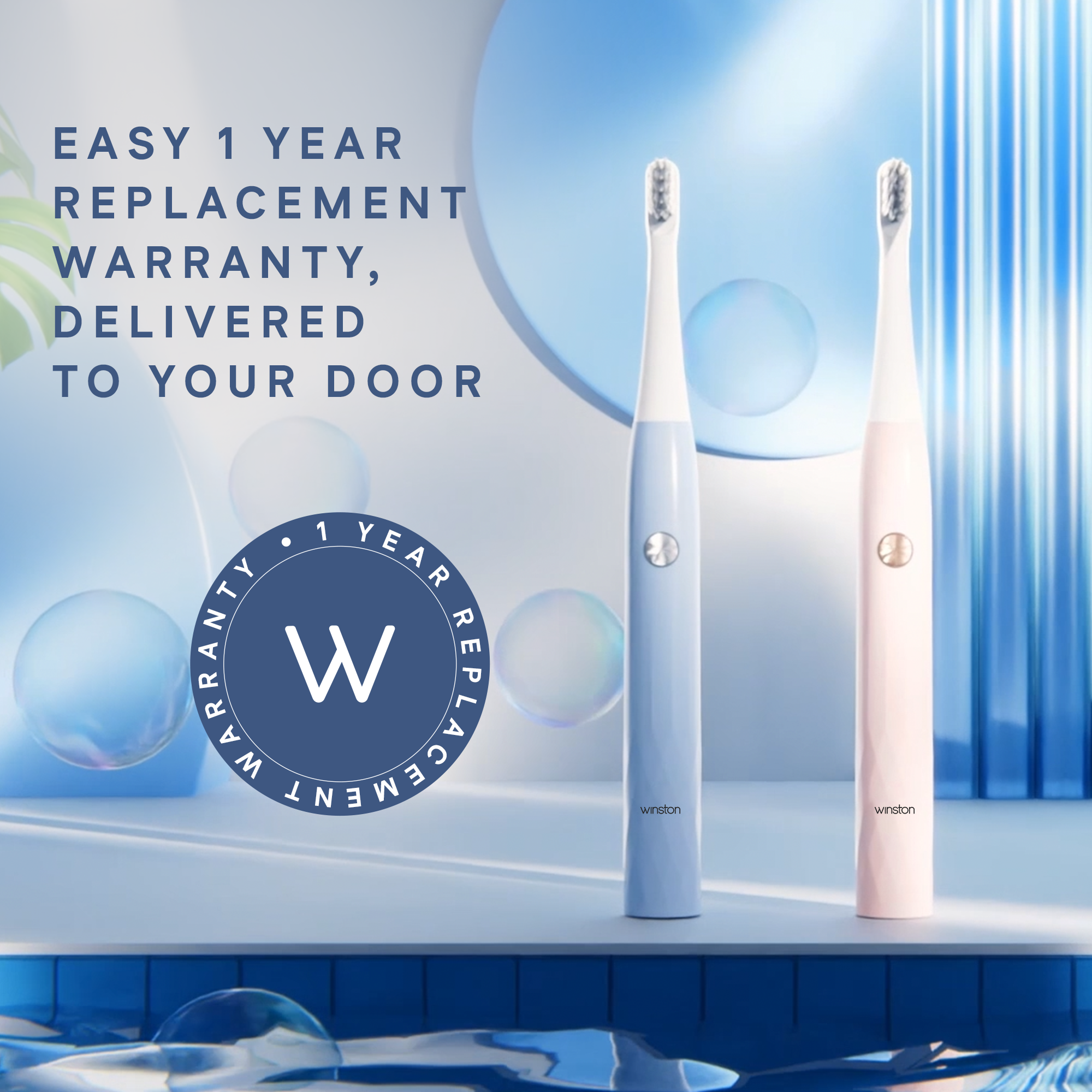 Super Sonic Electric Toothbrush - 1 Year Warranty