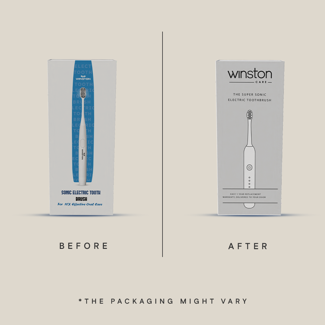 Before & After Packaging Sonic Electric Toothbrush