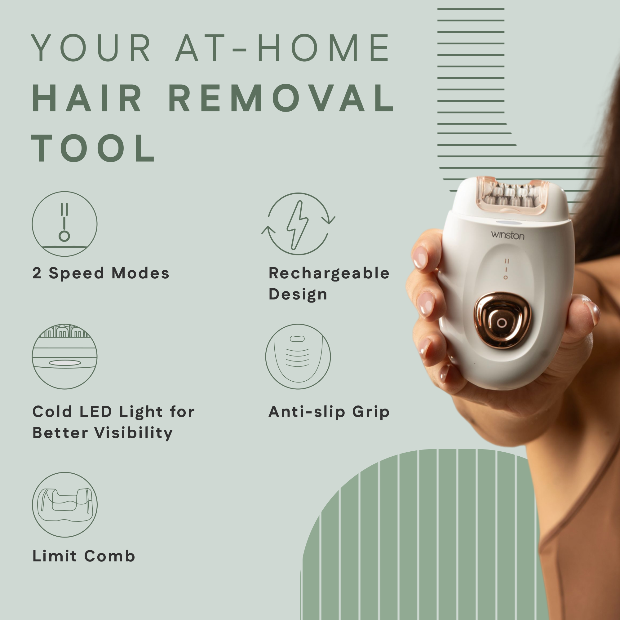 Body Epilator & Shaver For Hair Removal Tool