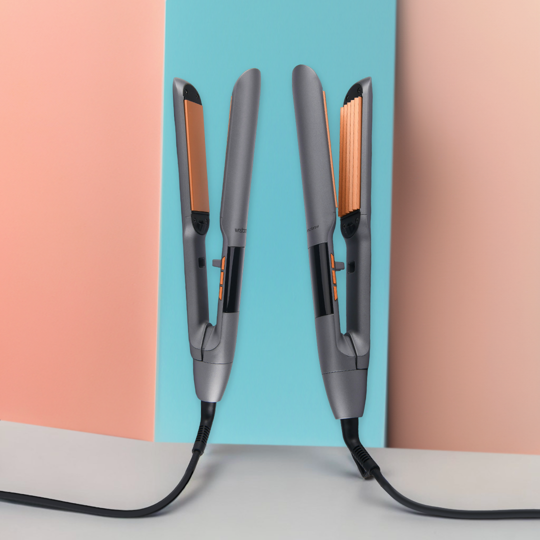 Hair Crimper & Straightener Combo