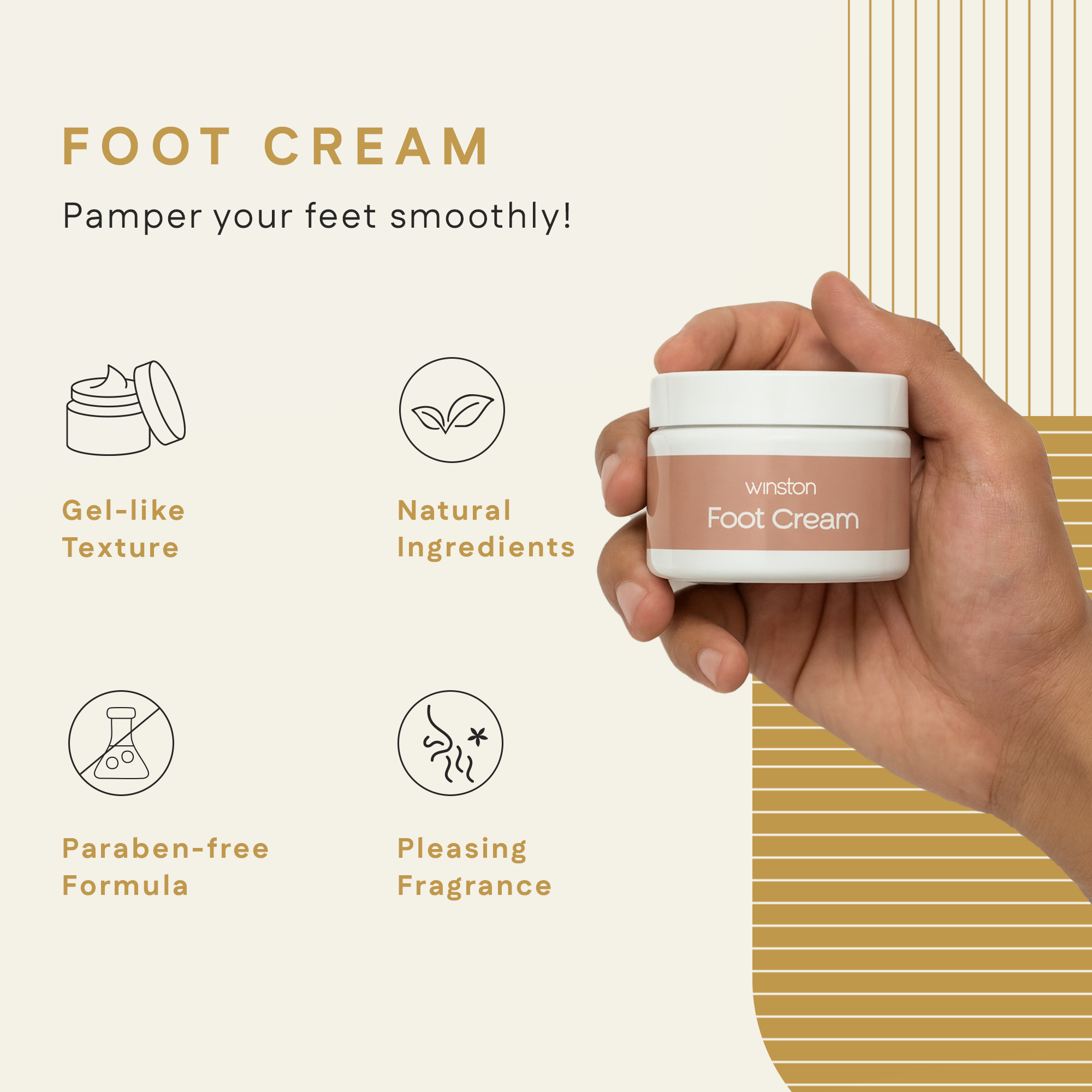 Foot Cream In Winston Men's Gift Box