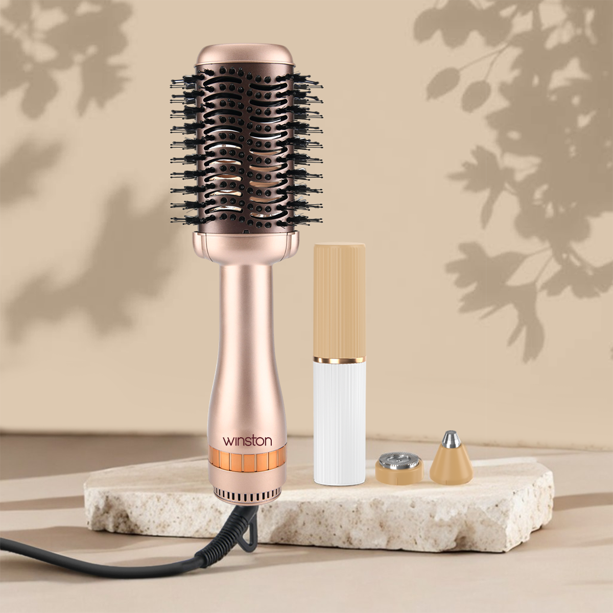 Gold Blow Brush & 2 in 1 Trimmer Combo