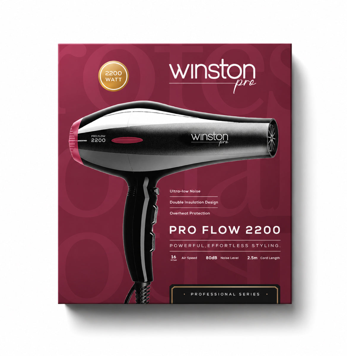 Winston Pro Flow Dryer 2200W | High-Speed Airflow for Professional Styling