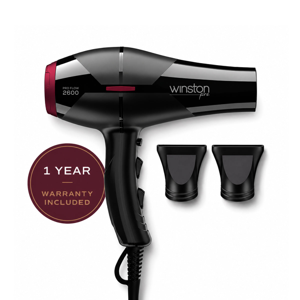 Winston Pro Flow Dryer 2600W | Precision Heat Control for Salon Performance