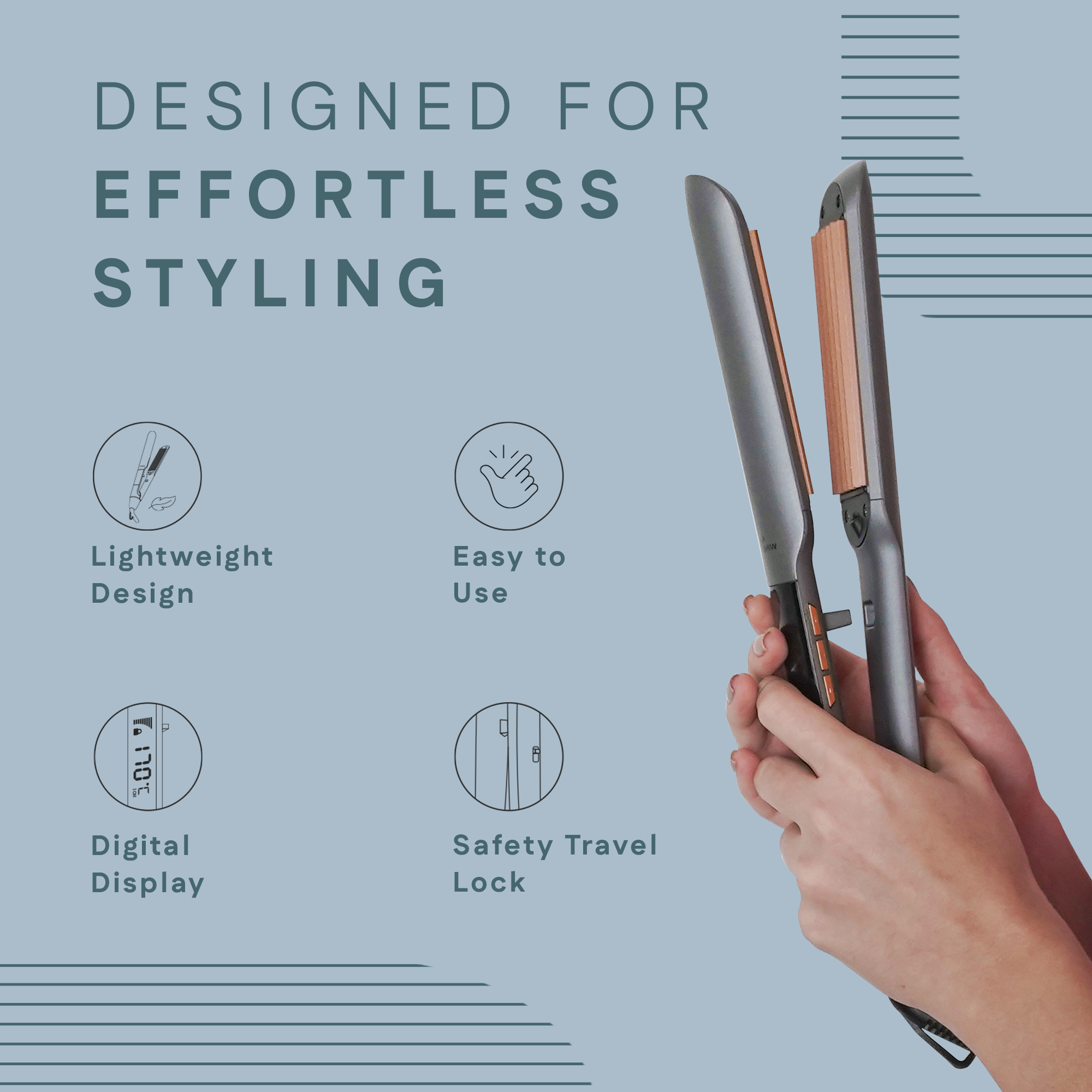 Hair Crimper For Effortless Styling
