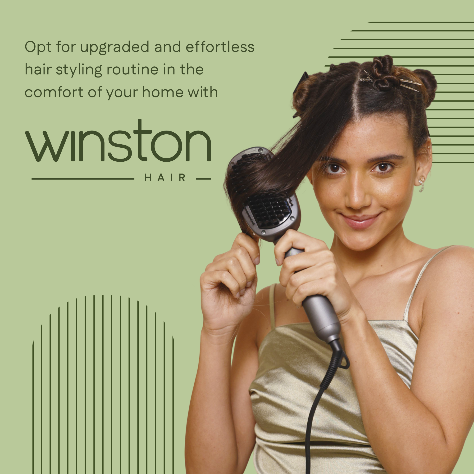 Hair Straightening Brush - Winston Hair