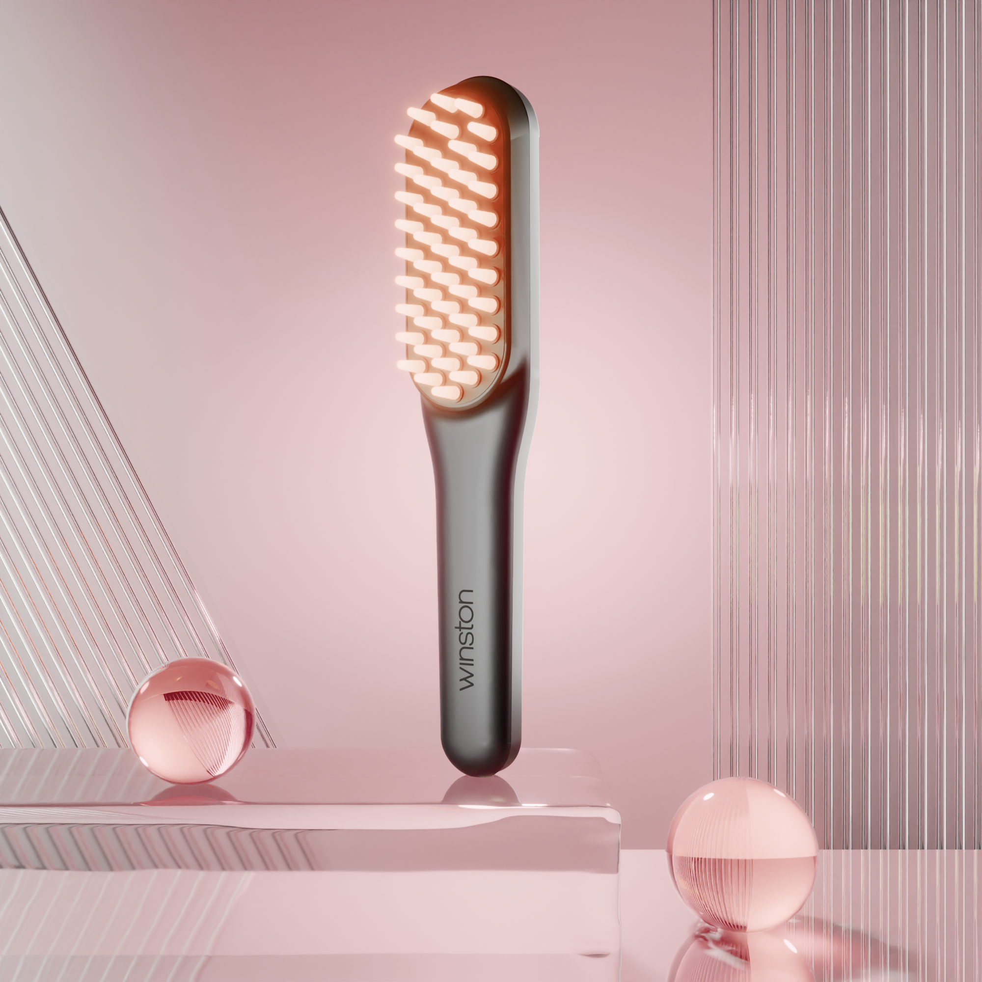 LED Light Hair Therapy Comb - Grey