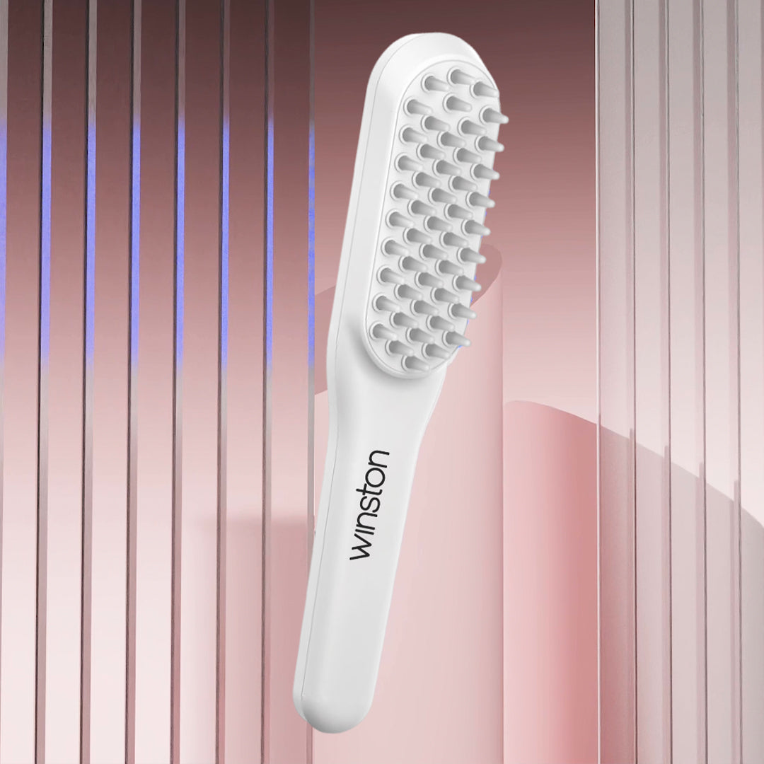 LED Light Hair Therapy Comb - White
