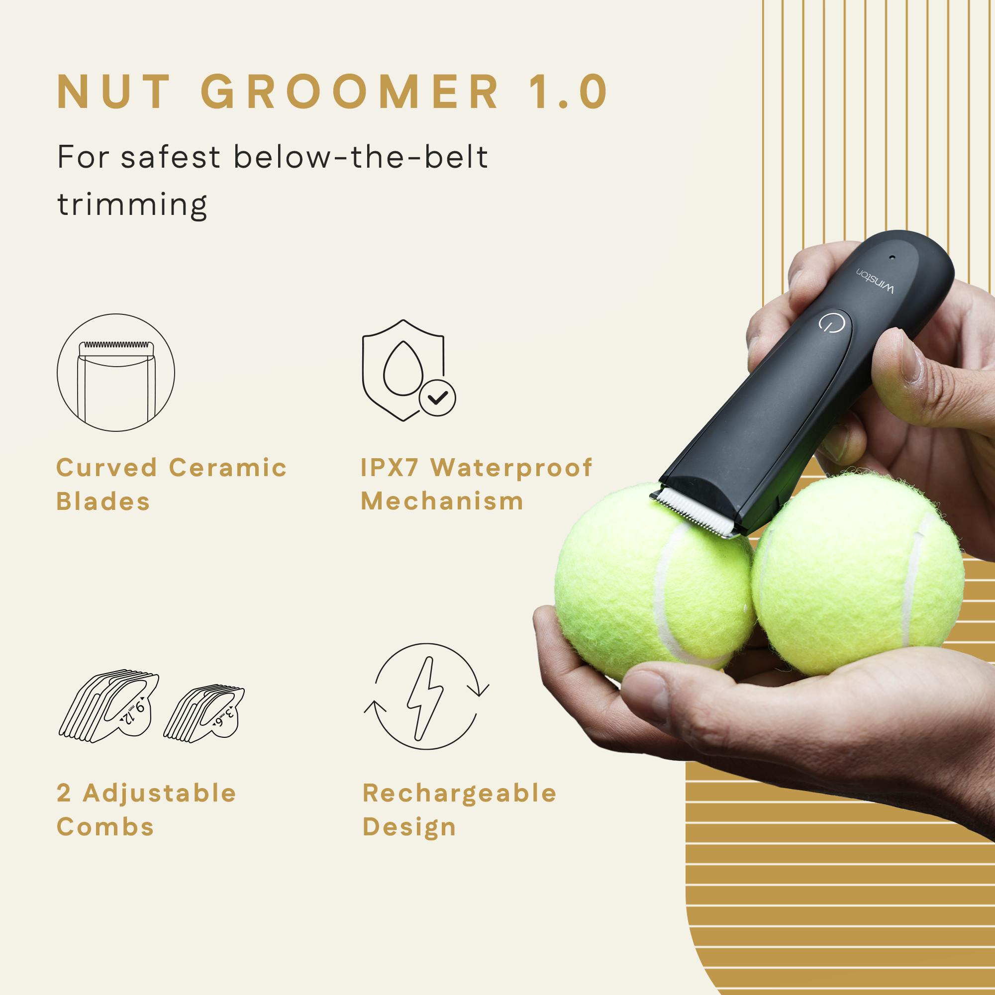 Nut Groomer 1.0 In Winston Men's Gift Box