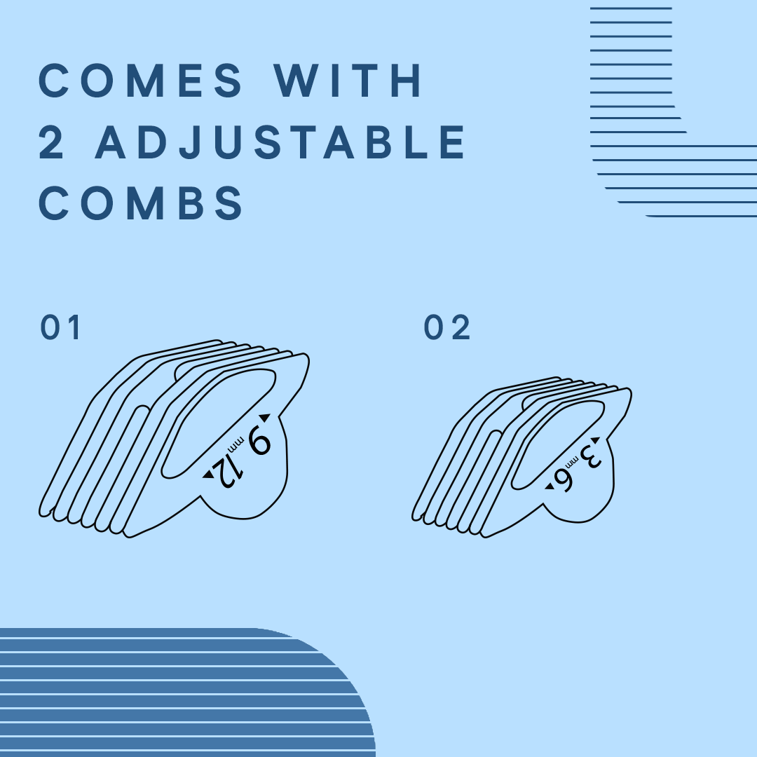Nut Groomer 1.0 With 2 Adjustable Combs