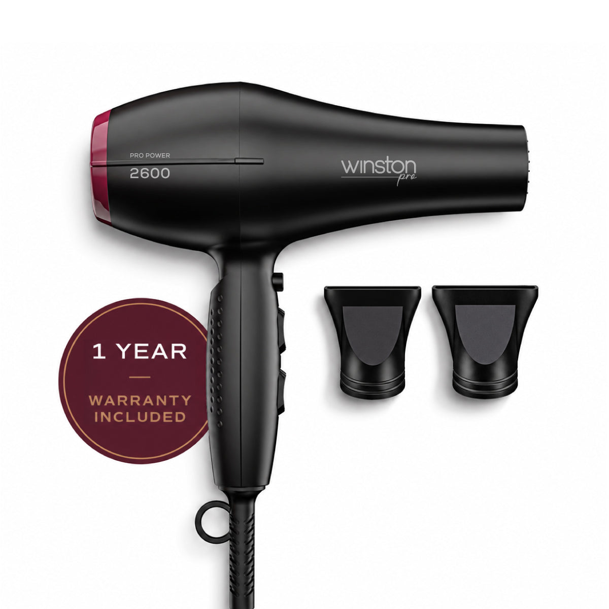 Winston Pro Power Dryer 2600W BLDC | Brushless Motor Technology for Silent High-Speed Drying