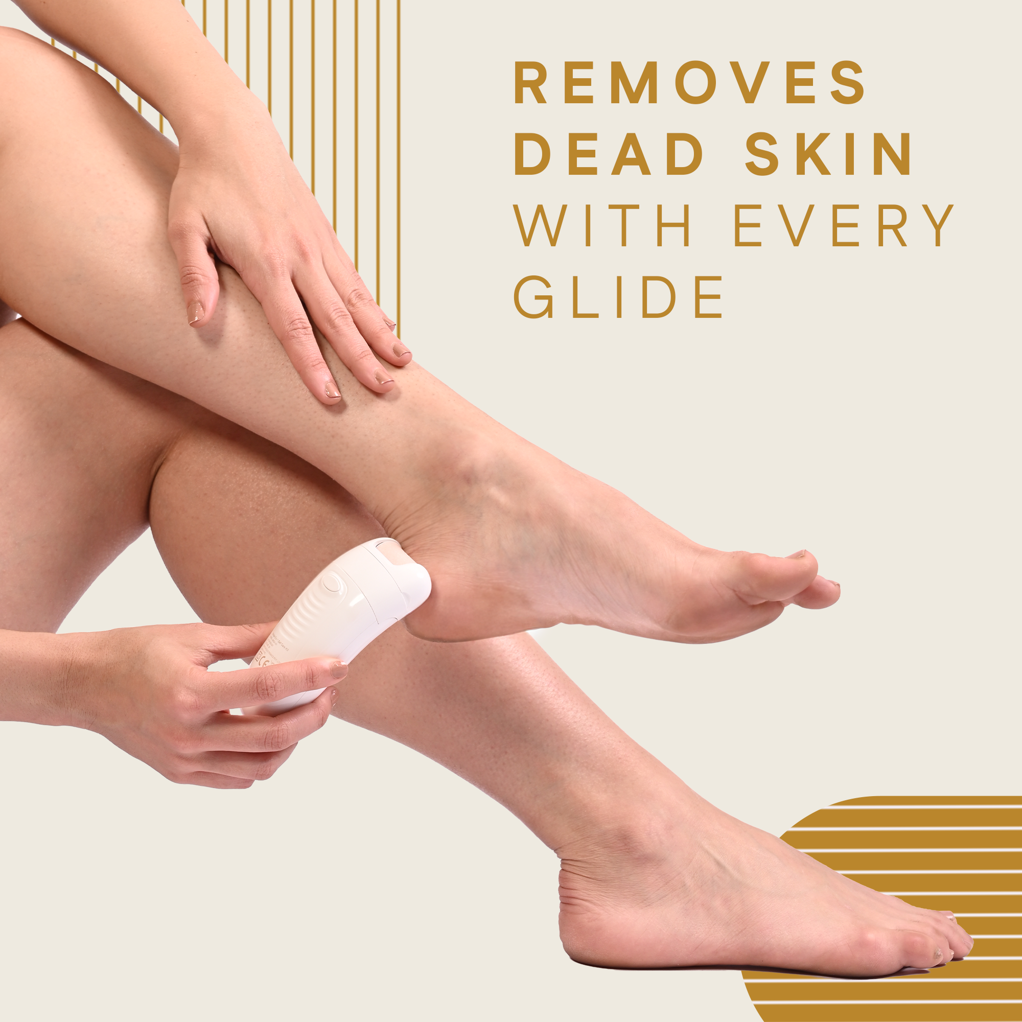Electric callus remover removes dead skin smoothly with every glide