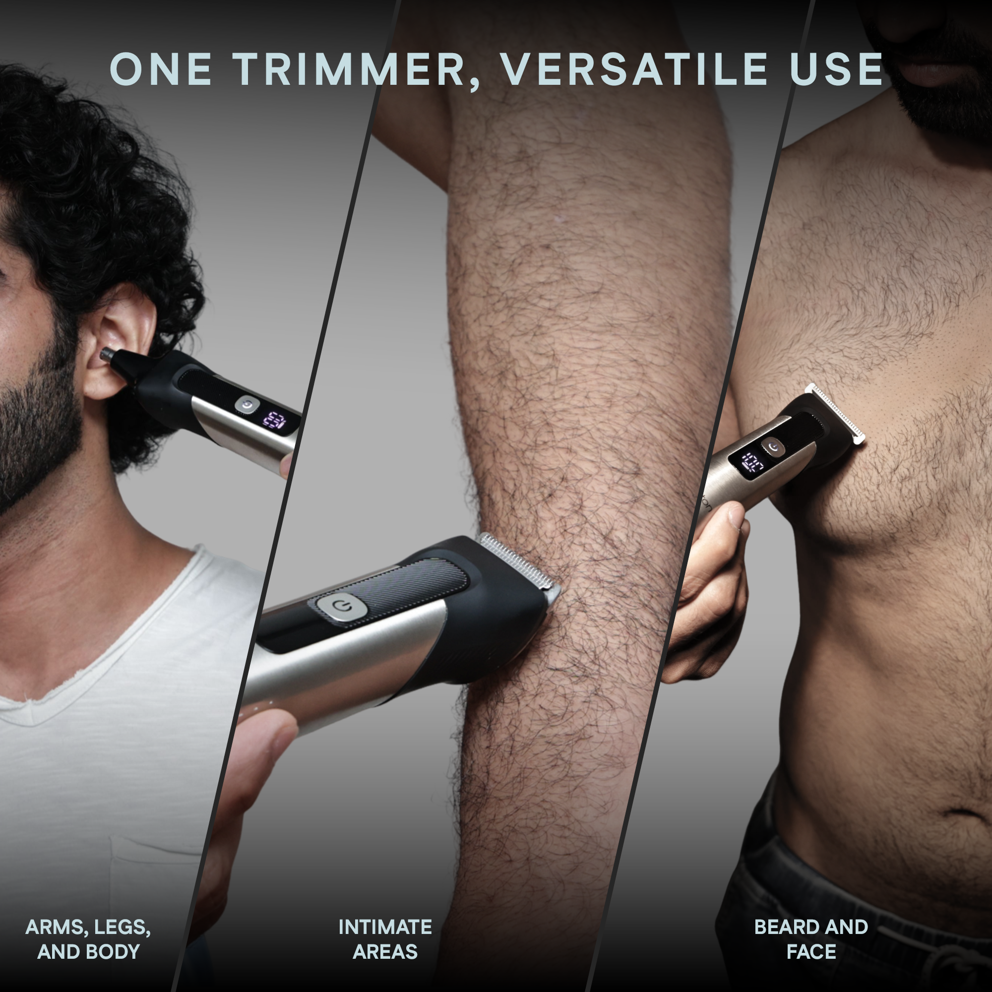 Groom Pro . One Trimmer , Versatile Use
