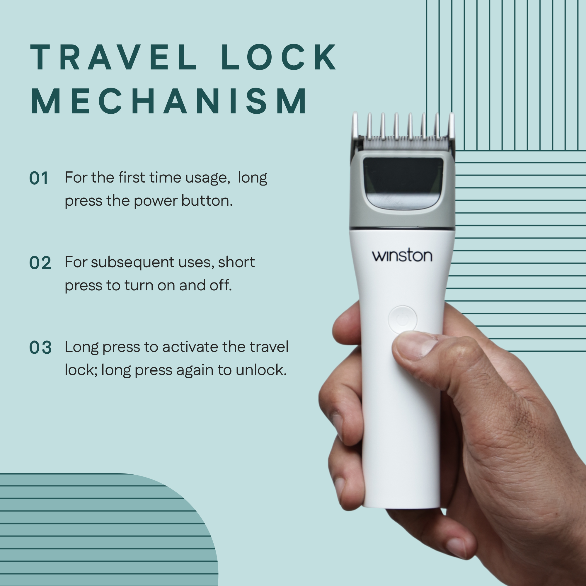 Nut Groomer 1.0 Lite With Travel Lock Mechanism