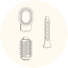 Blow Dryer, Curler & Dryer Attachment