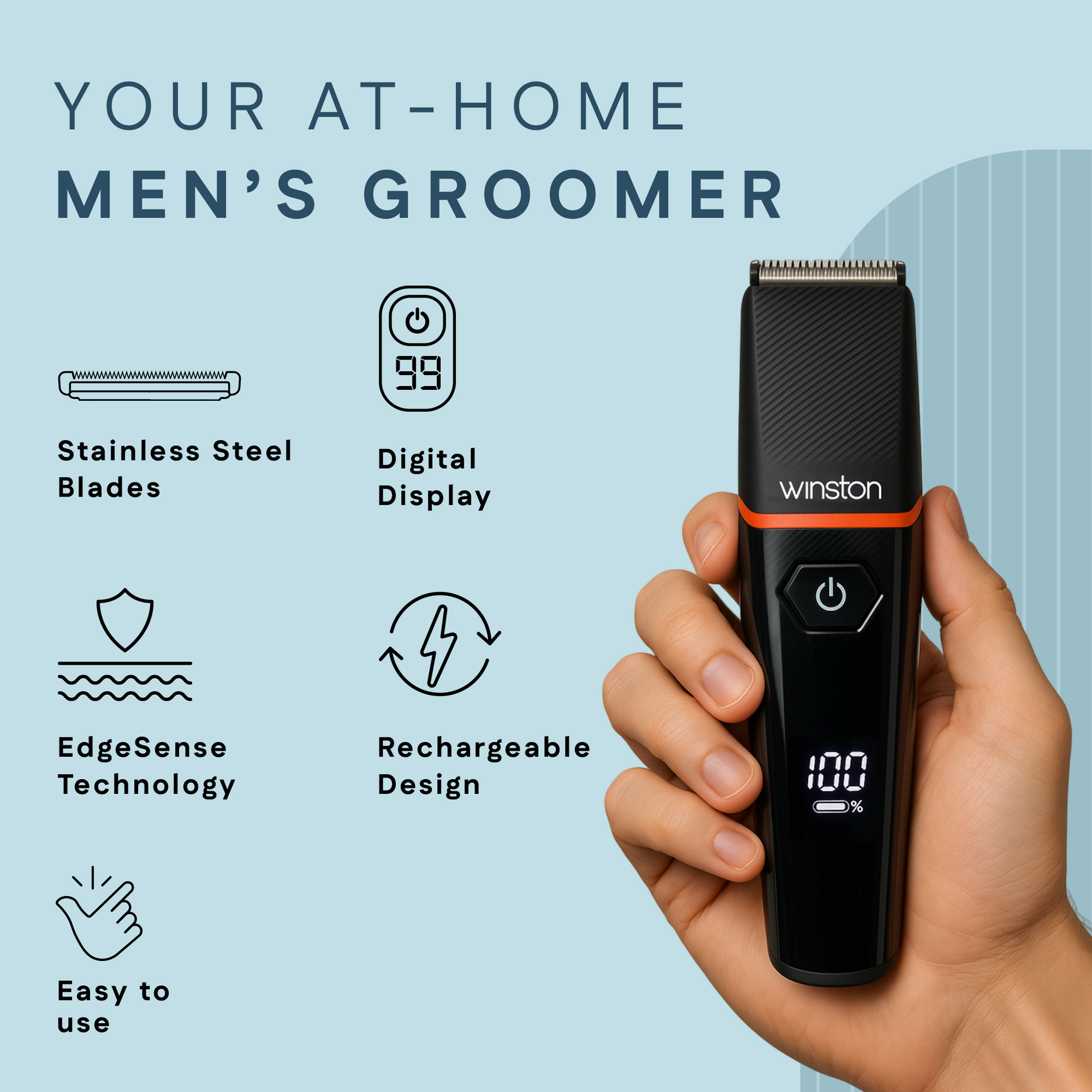 Groom Lite | Multi-Groomer with 4 Heads, 7 Combs Attachments & Travel