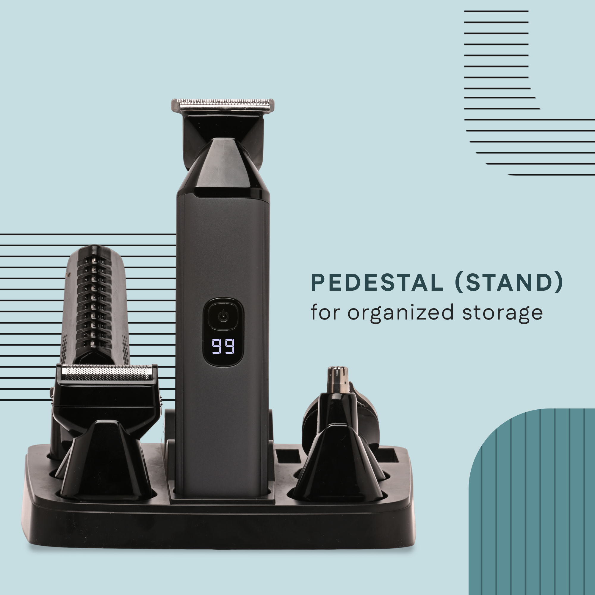 Groom 360 Pedestal For Organized Storage