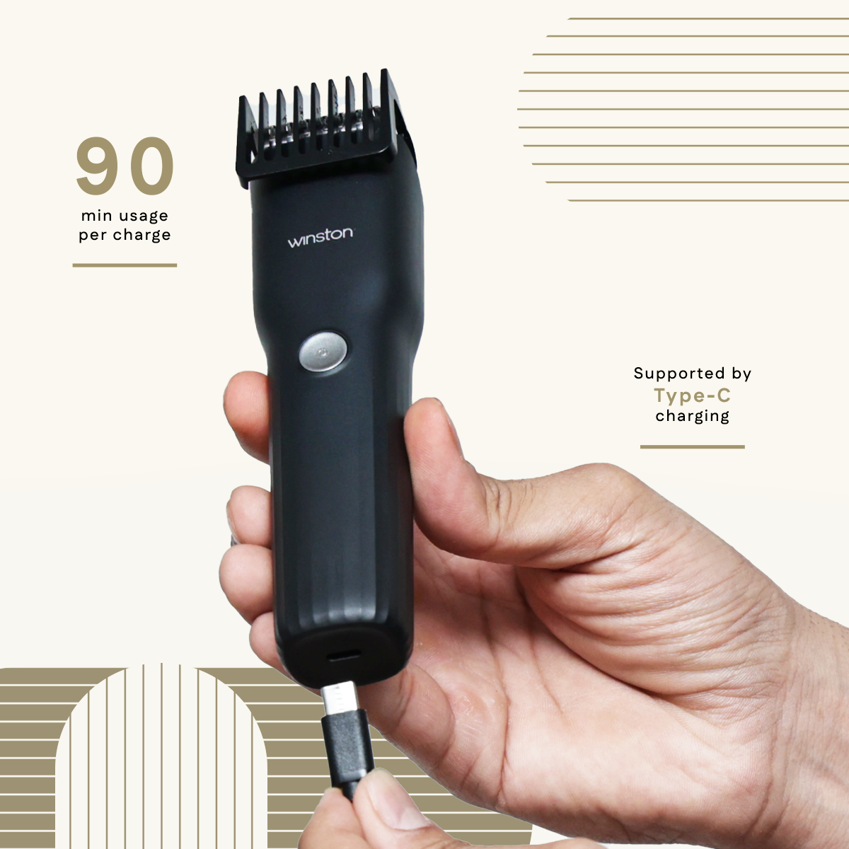 Beard Trimmer Supported By Type-C Charging