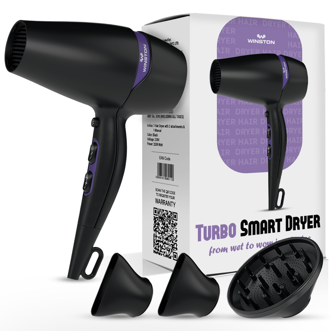 Turbo Smart Hair Dryer | Fast & Efficient Drying | Winston – Winston ...