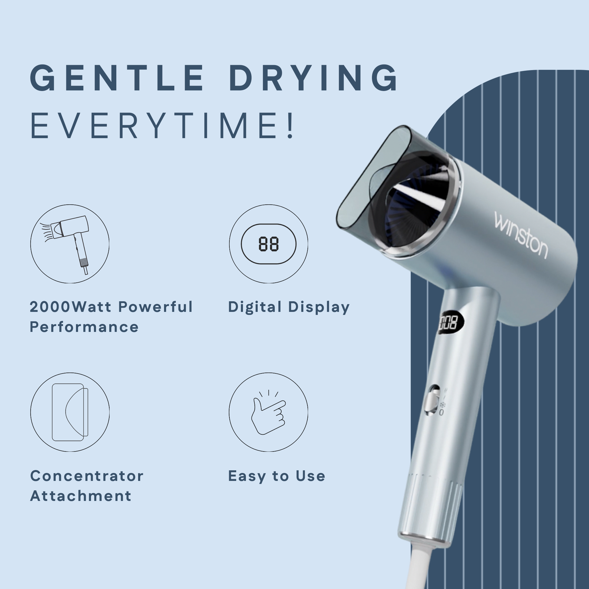 Digital Hair Dryer 2000Watt