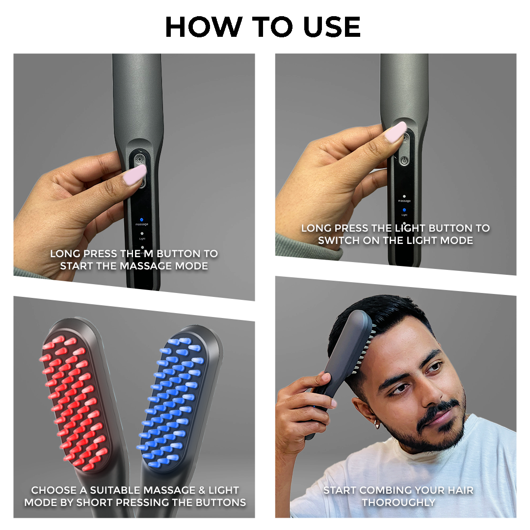 Buy WINSTON Led Comb & Head Massager Comb Online – Winston Electronics