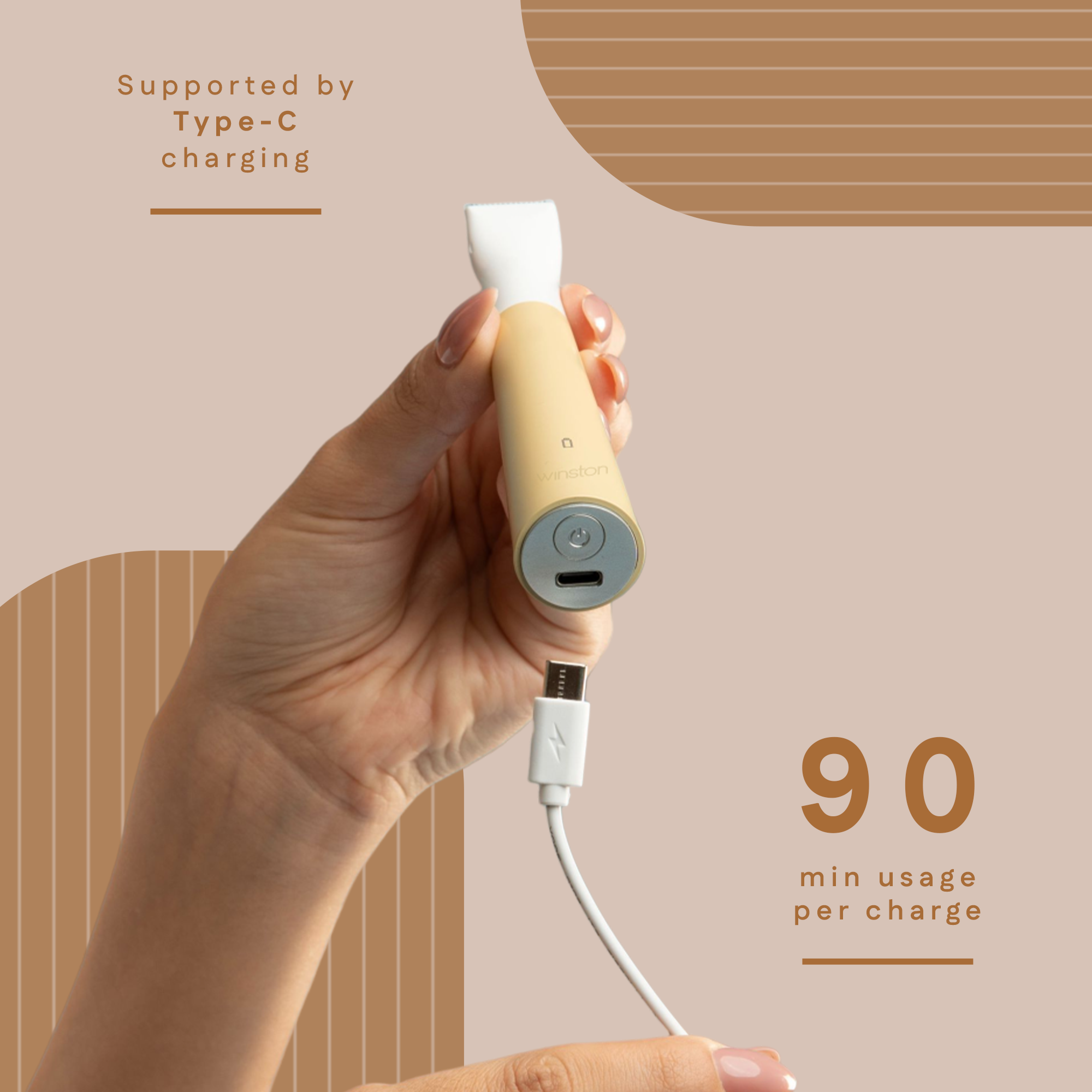 3 in 1 Bikini & Body Trimmer With Type C Charging