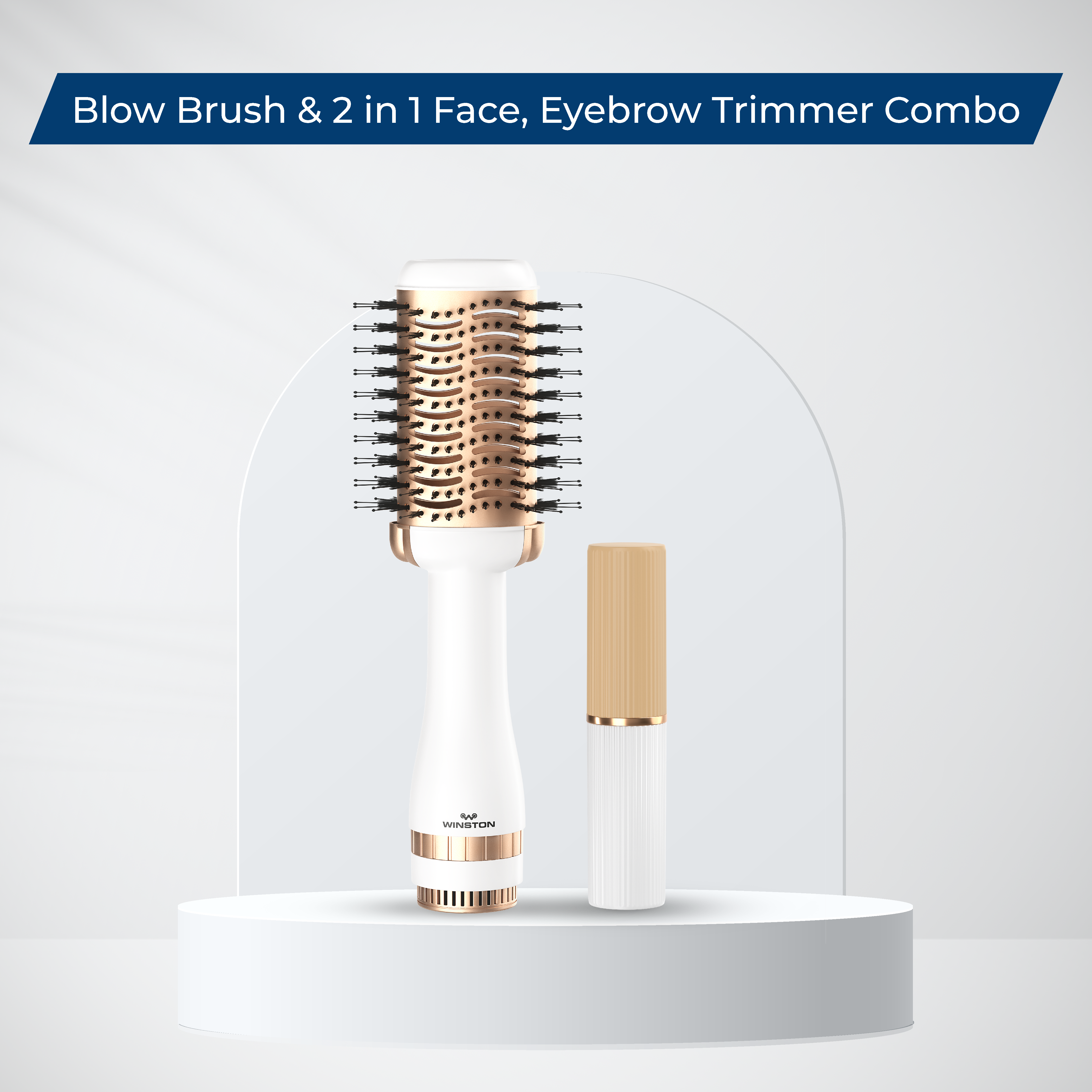 Blow Brush & 2 in 1 Trimmer Combo