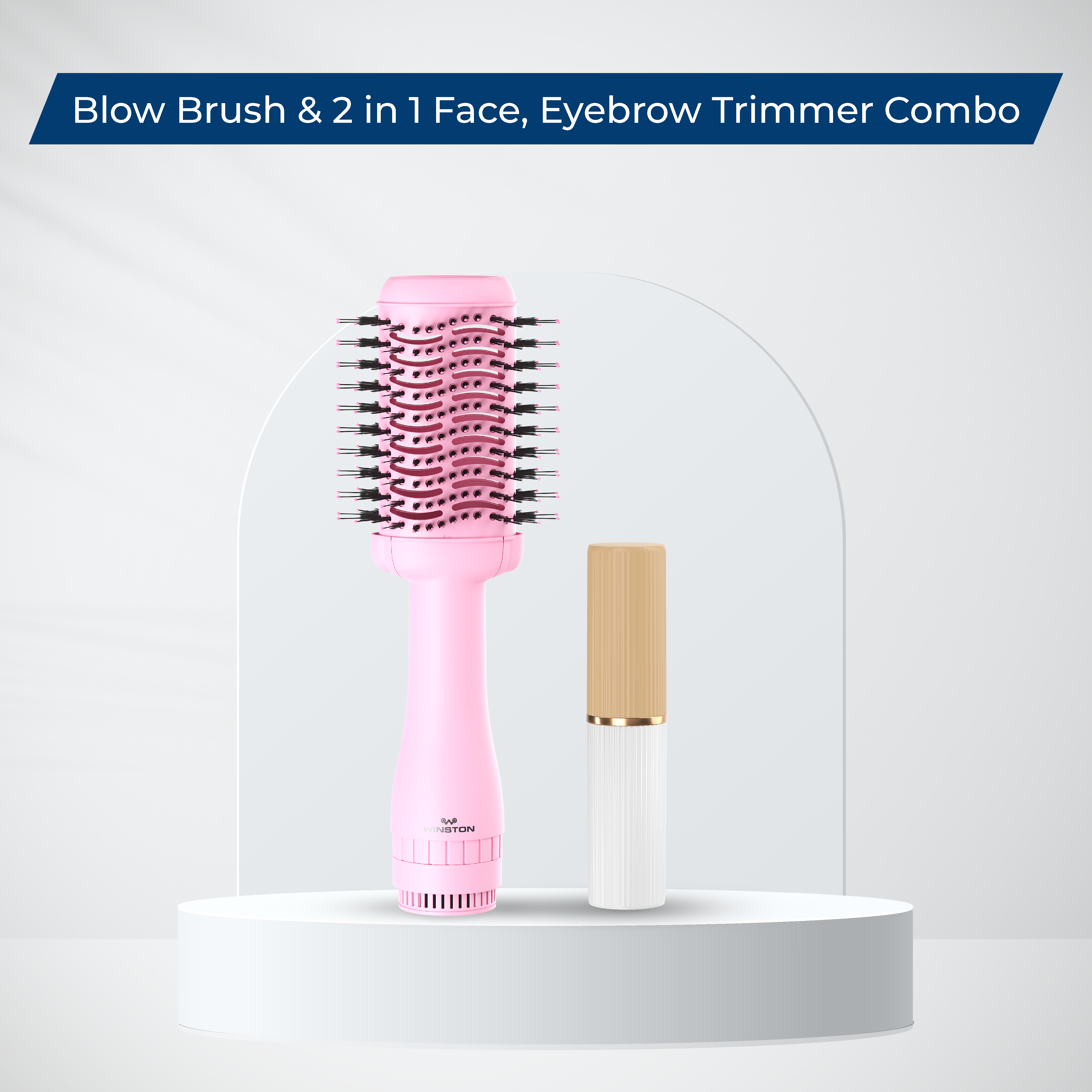 Blow Brush & 2 in 1 Trimmer Combo