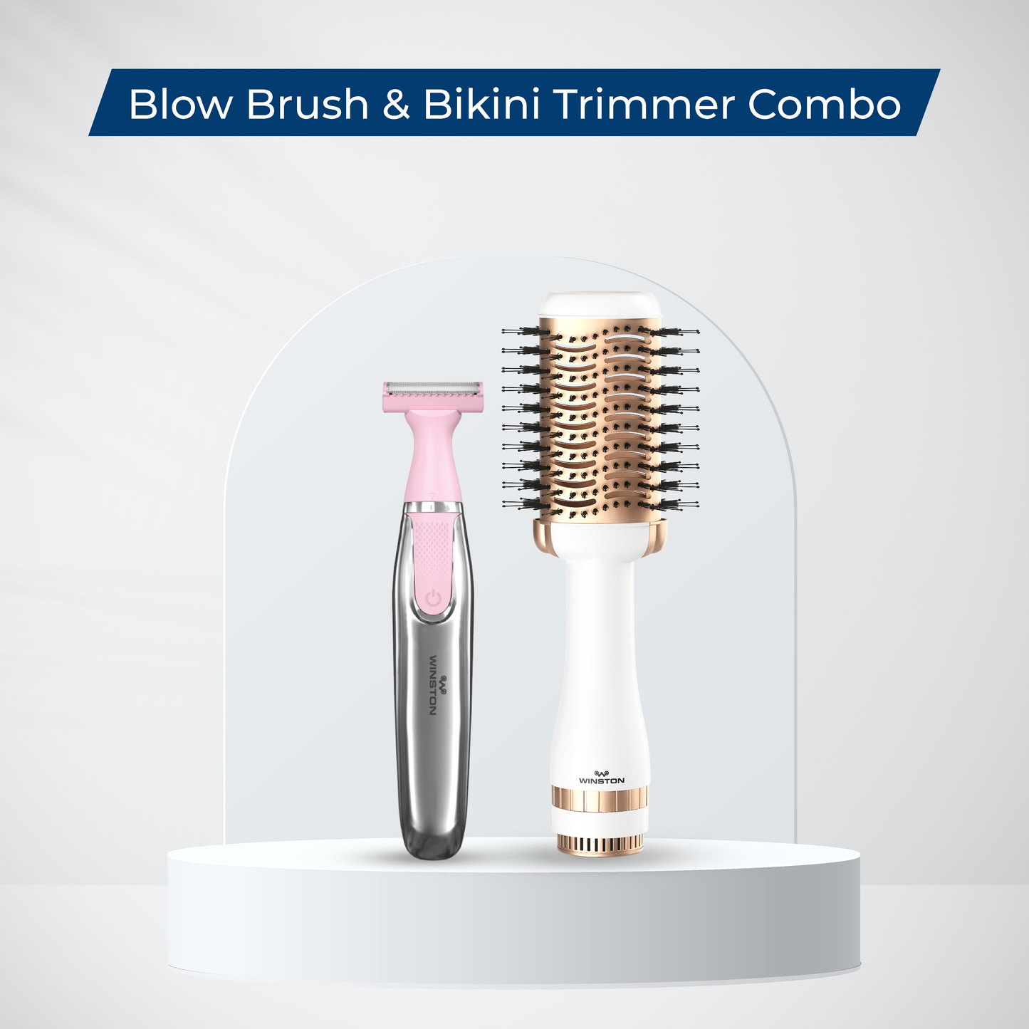 Blow Brush & Bikini Trimmer Combo