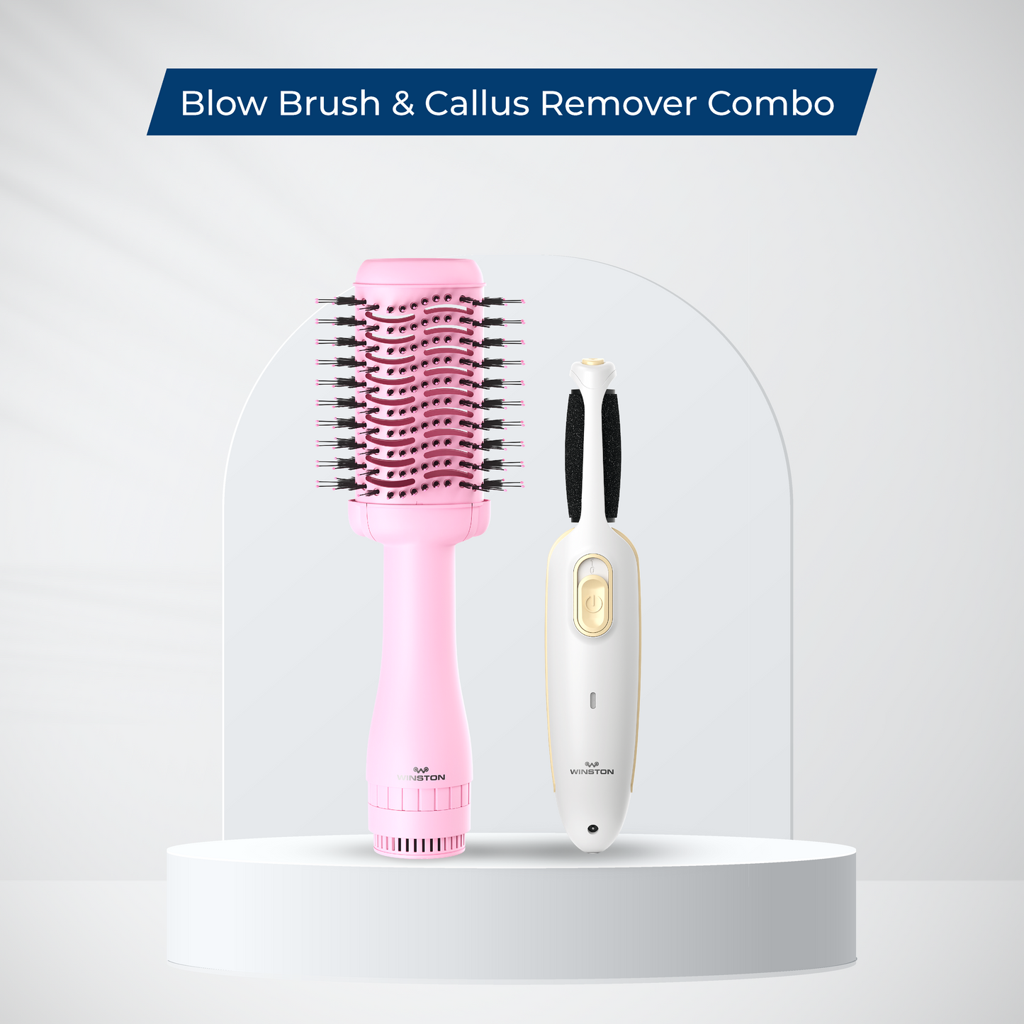 Blow Brush & Callus Remover Combo