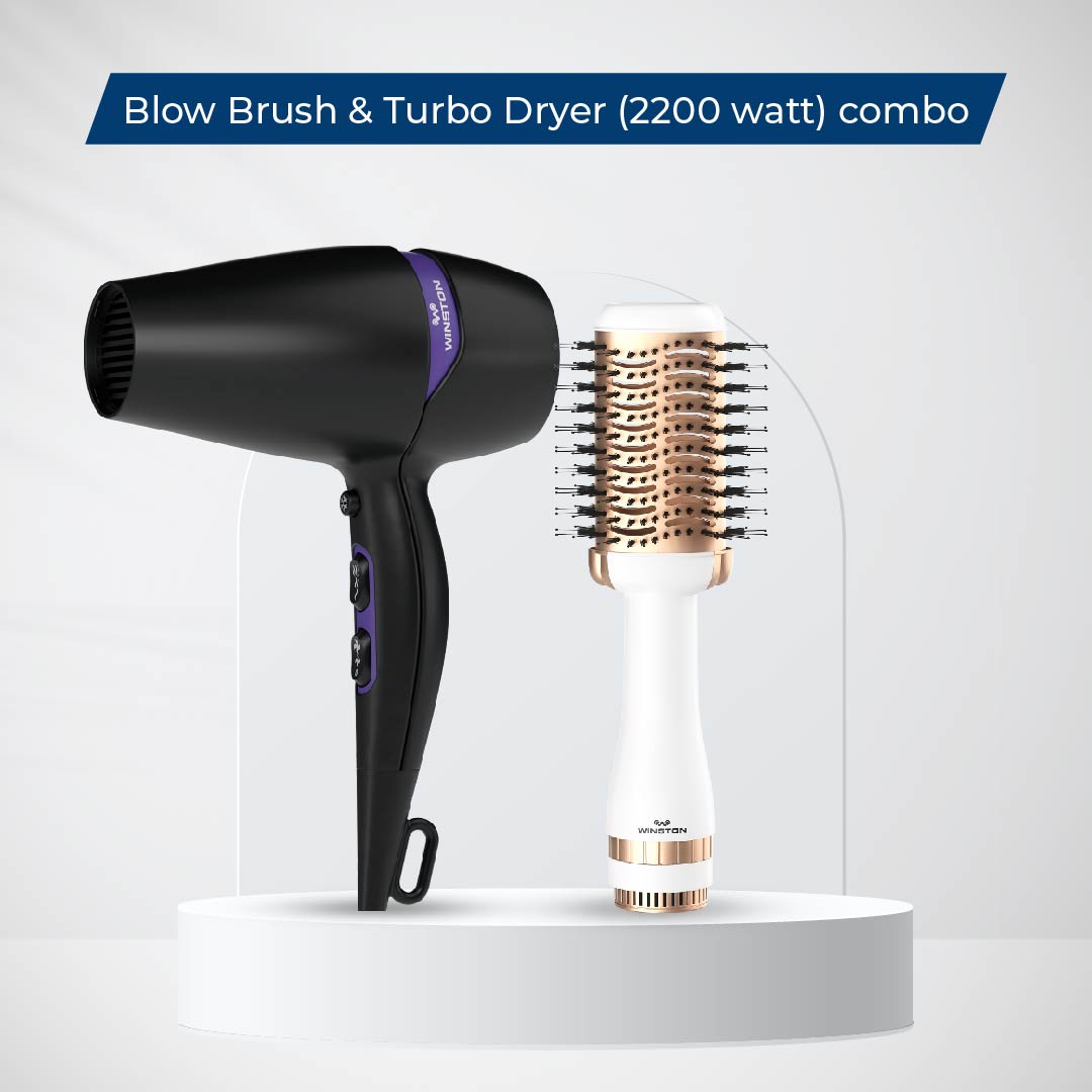 Blow Brush & Turbo Dryer (2200 watt combo)
