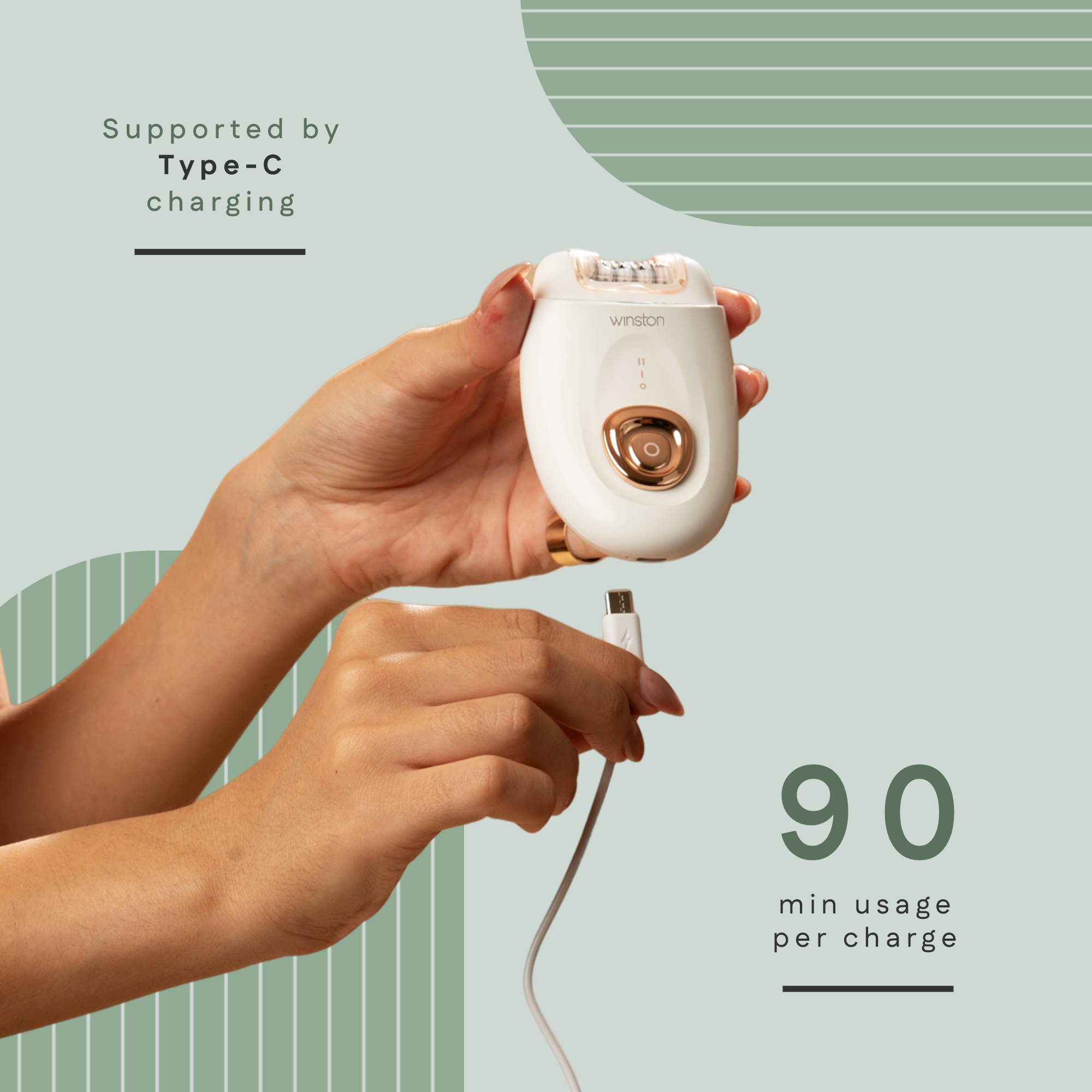 Body Epilator & Shaver With 90 Min Usage Per Charge