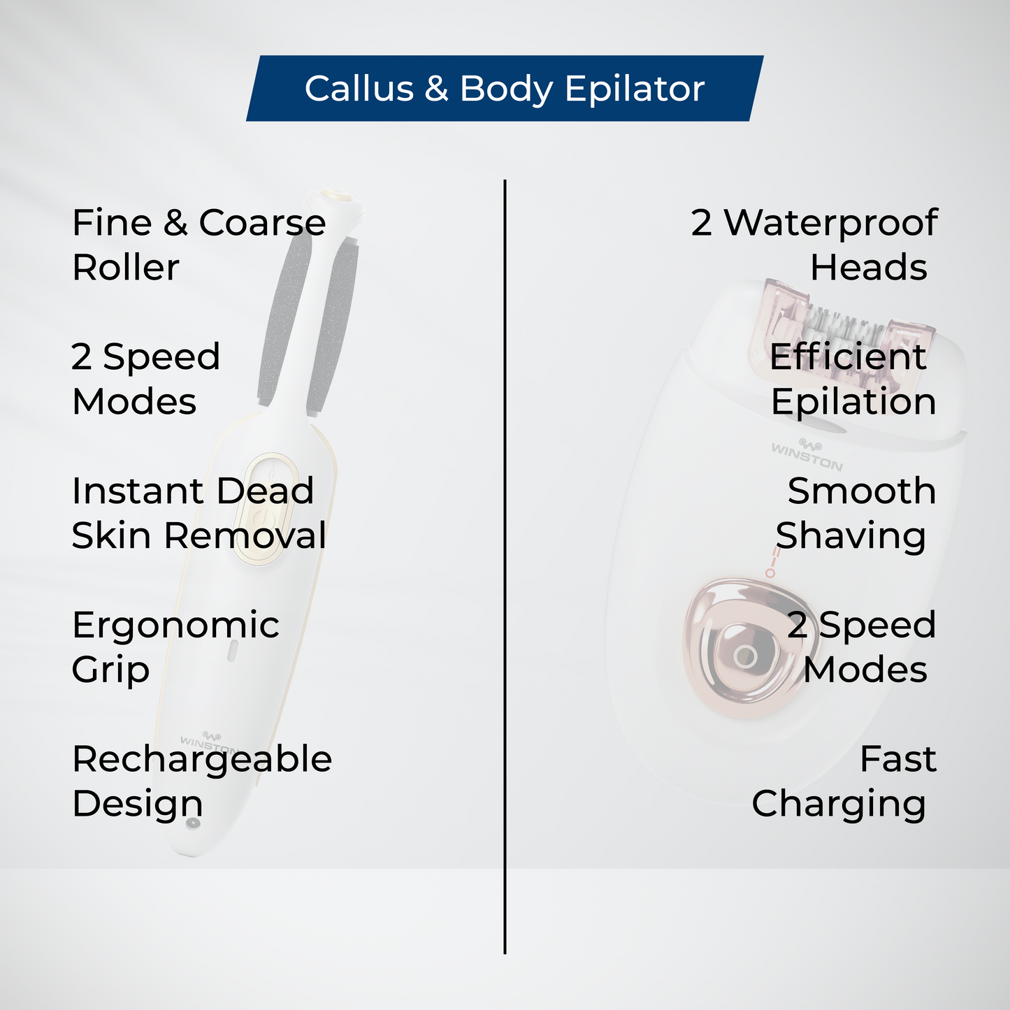 Callus & Body Epilator Combo